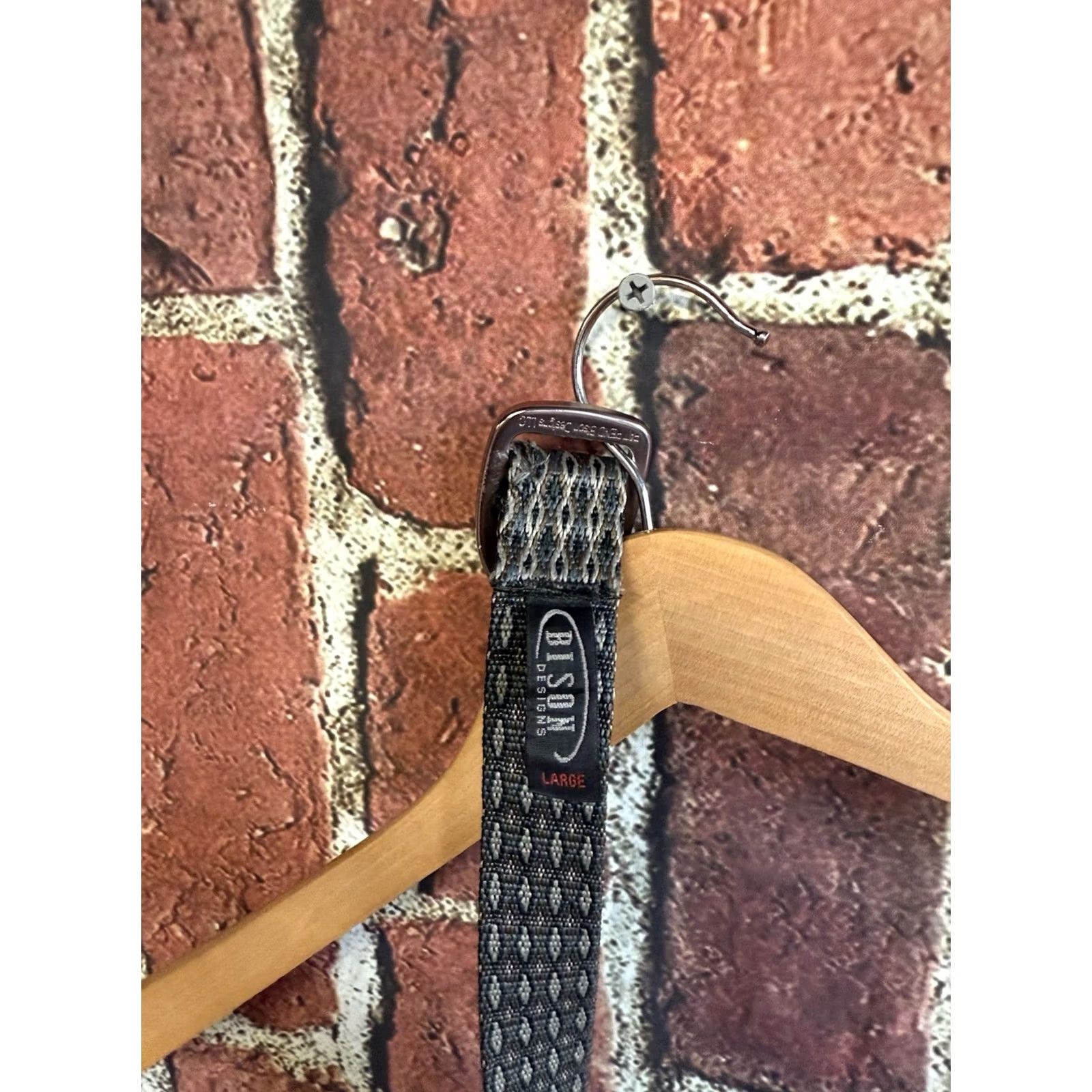 Vintage Bison Designs Gray Tap Cap Metal Buckle Bottle Opener Belt Large Men Belt Nyl on Braided/Woven Outdoor Adjustable Buckle Vintage No Size ONE SIZE - 3 Thumbnail