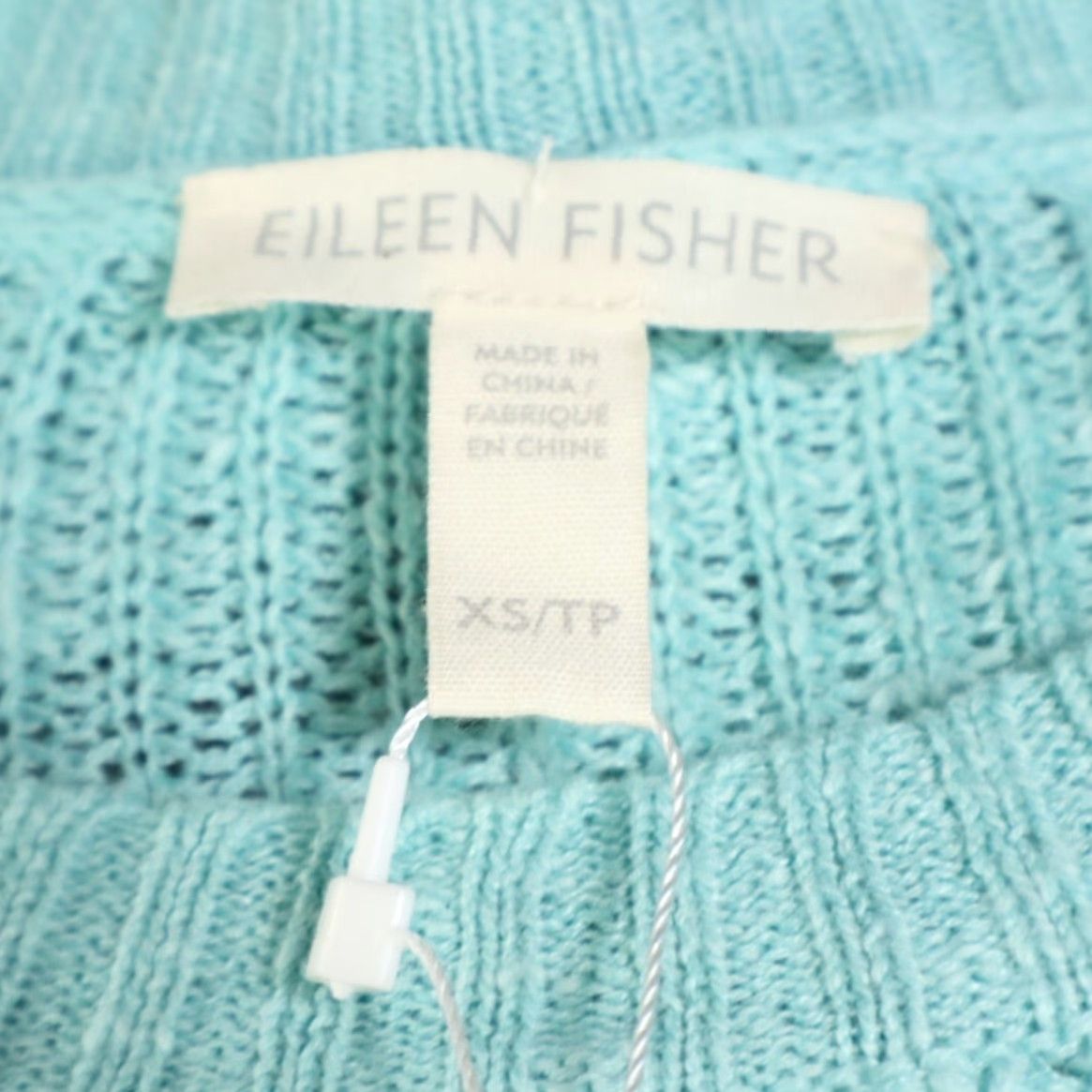 Eileen Fisher Eileen Fisher Linen Slub Tunic Long Sleeve Dress Cyan Blue Women's XS Shirt Size XS / US 0-2 / IT 36-38 - 5 Thumbnail