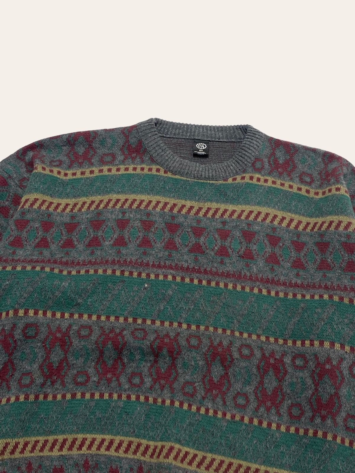 Vintage 90s Vintage C&A Beautiful Crazy Style Sweater Multicolour Size US XL / EU 56 / 4 - 2 Thumbnail