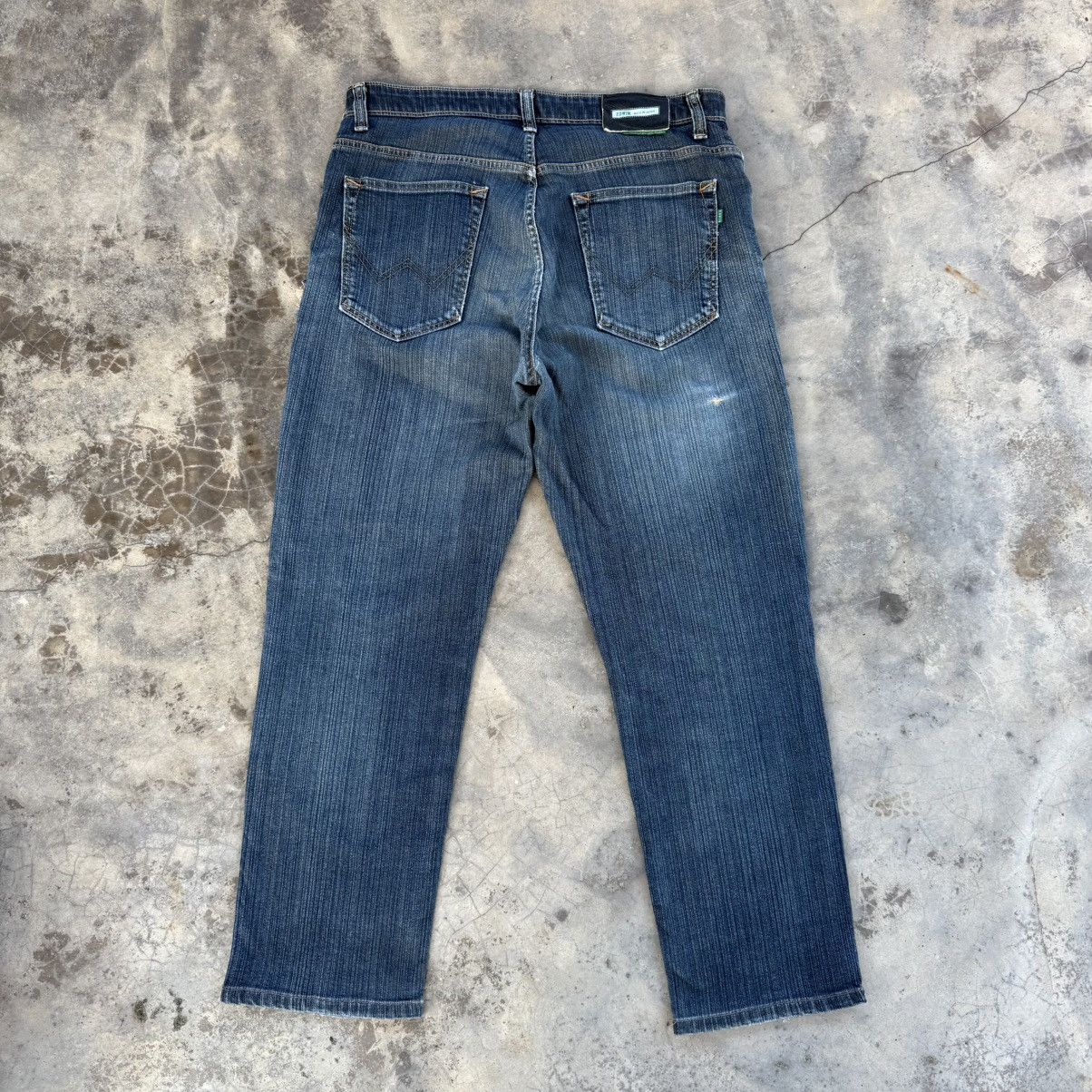 Edwin × Jean × Vintage VINTAGE EDWIN FADED JEAN RIPPED DENIM PANTS Size US 35 - 7 Thumbnail