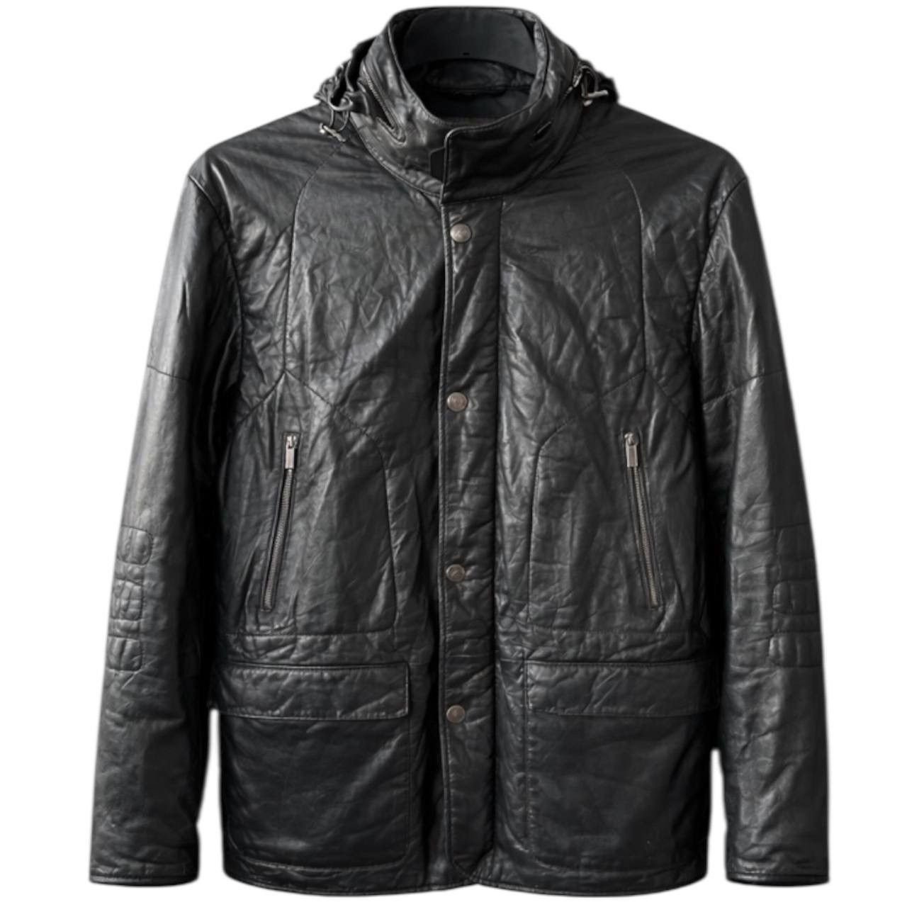 Ermenegildo Zegna ZEGNA SPORT CLASSIC BRUTAL MULTI-POCKET LEATHER JACKET COAT Size US L / EU 52-54 / 3 - 1 Thumbnail