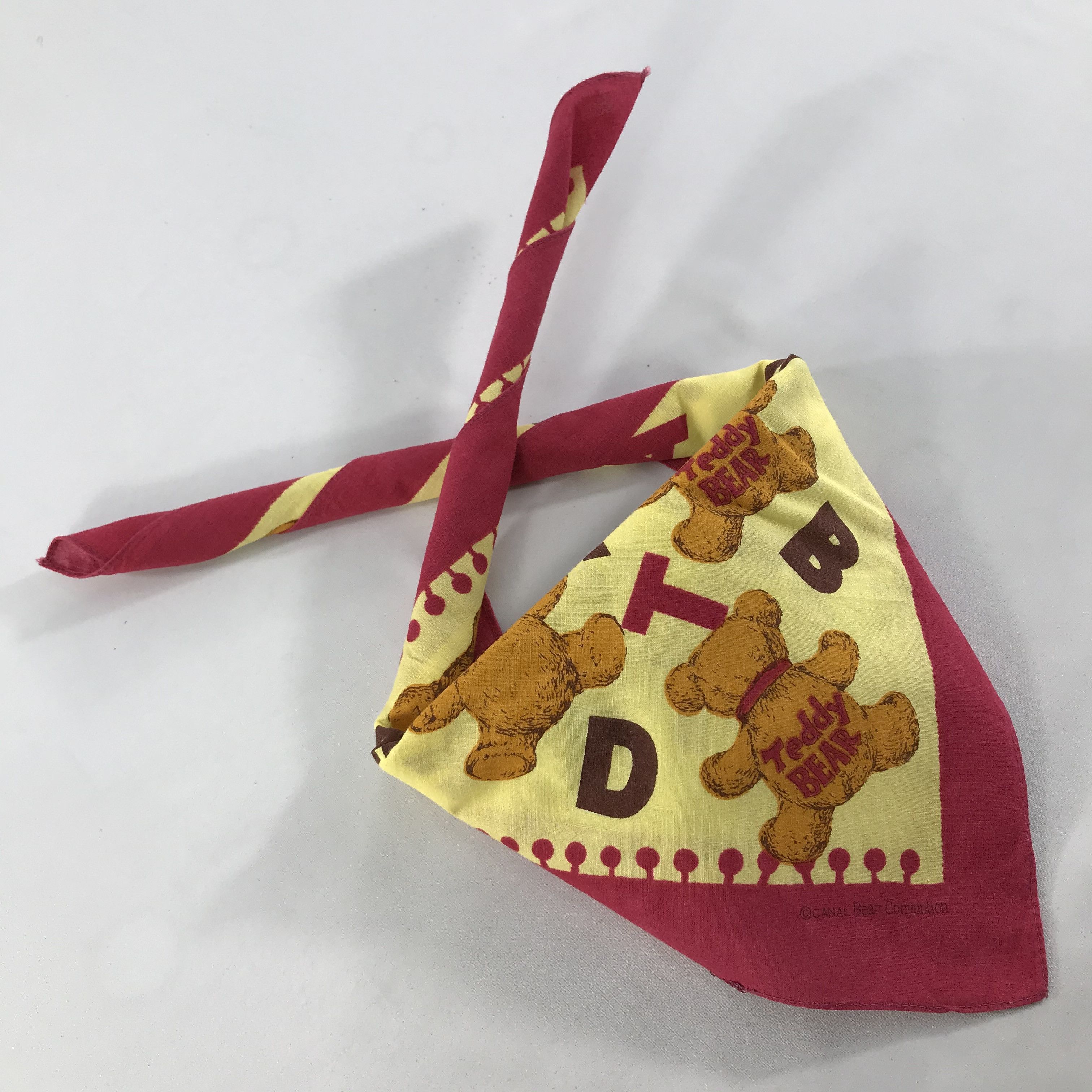 Japanese Brand × Vintage Bear Bandana / Handkerchief / Neckerchief -S1817 Size ONE SIZE - 5 Thumbnail