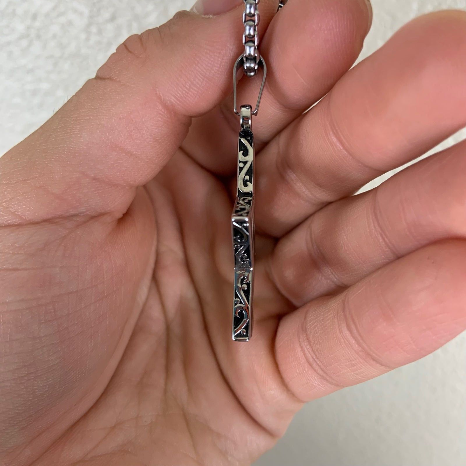 Unknown London Mens Stainless Steel Star Of David Pendant Size ONE SIZE - 5 Thumbnail