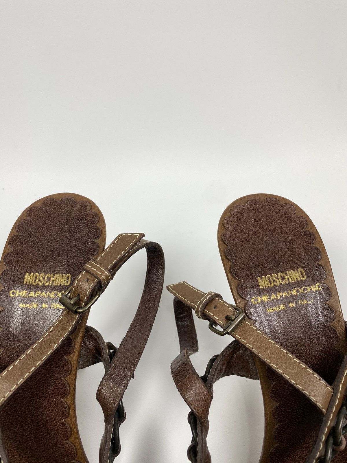 Moschino Moschino Cheap&Chic Leather Heels Sandals size 39 Size US 9 / IT 39 - 6 Thumbnail