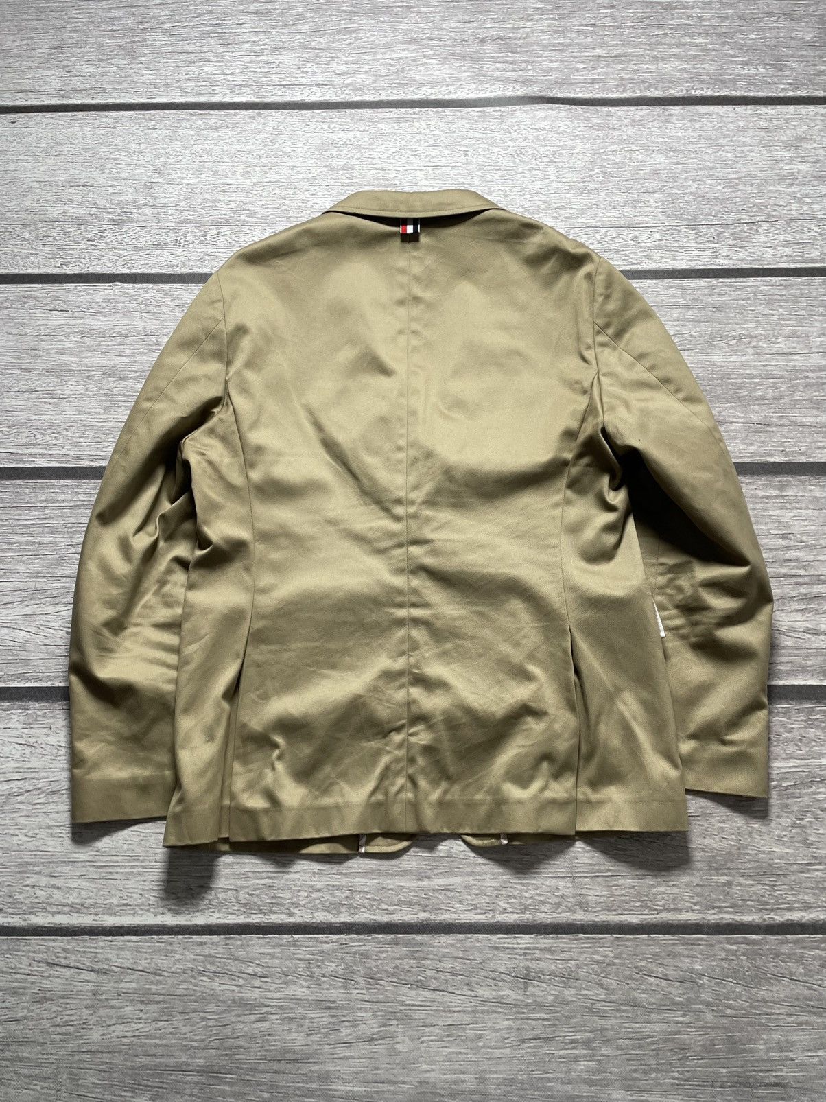Thom Browne Thom Browne Beige Unconstructed Classic Blazer Size 48R - 8 Thumbnail