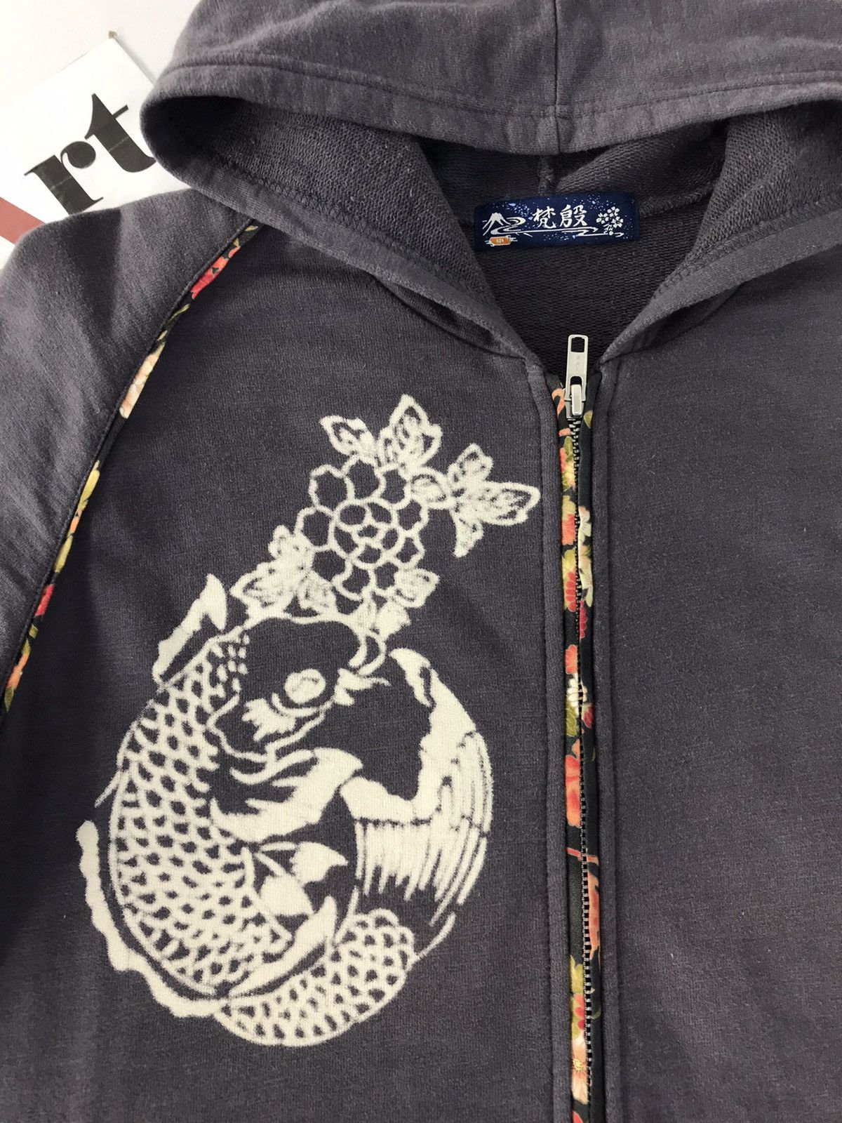 Japanese Brand Vintage Sweaters japanese Brand Print Fish Koi Zipper Style Size US M / EU 48-50 / 2 - 5 Thumbnail