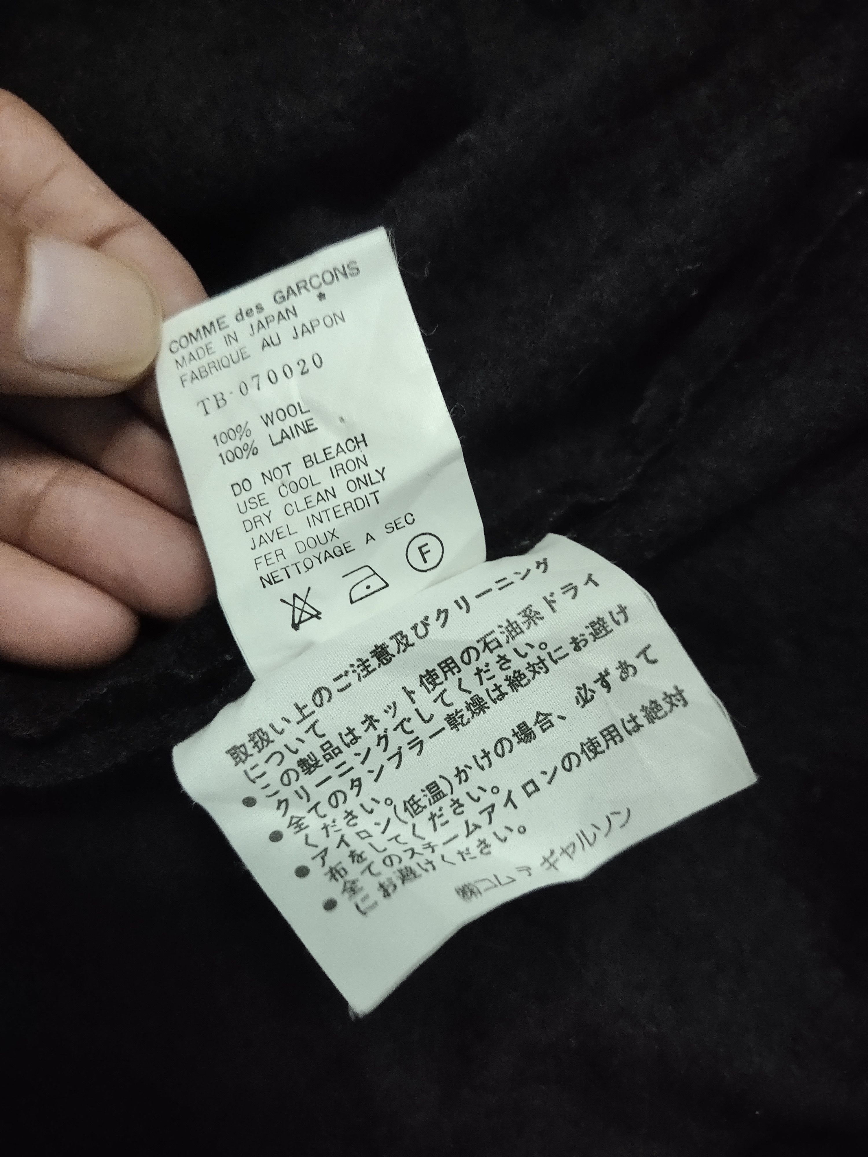 Comme des Garcons × Vintage AD1997 Tricot Comme Des Garçons Wool Top Cropped Size ONE SIZE - 6 Thumbnail
