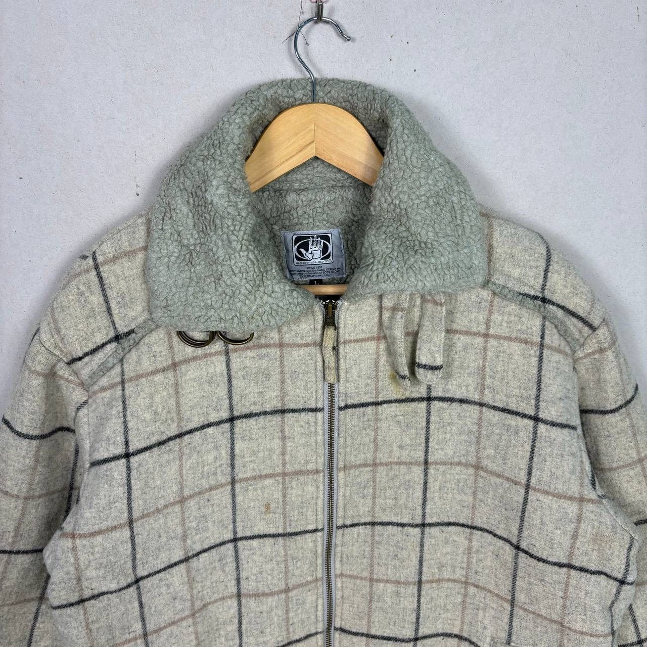 Body Glove × Vintage Vintage 90s Body Glove Wool Checkered Full Zipper Jacket Size US L / EU 52-54 / 3 - 3 Thumbnail