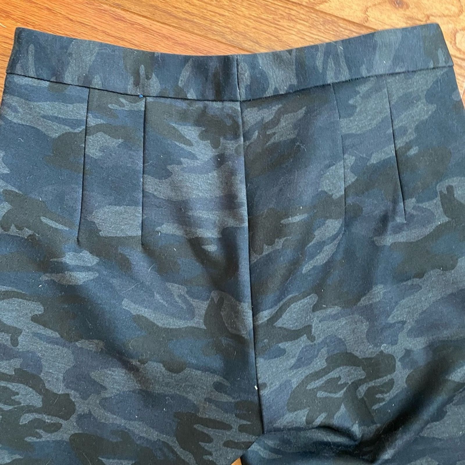 Other $197 Peace of Cloth NY Knit Slim Crop Navy Camo PANT 8 EUC Size 30" / US 8 / IT 44 - 5 Thumbnail