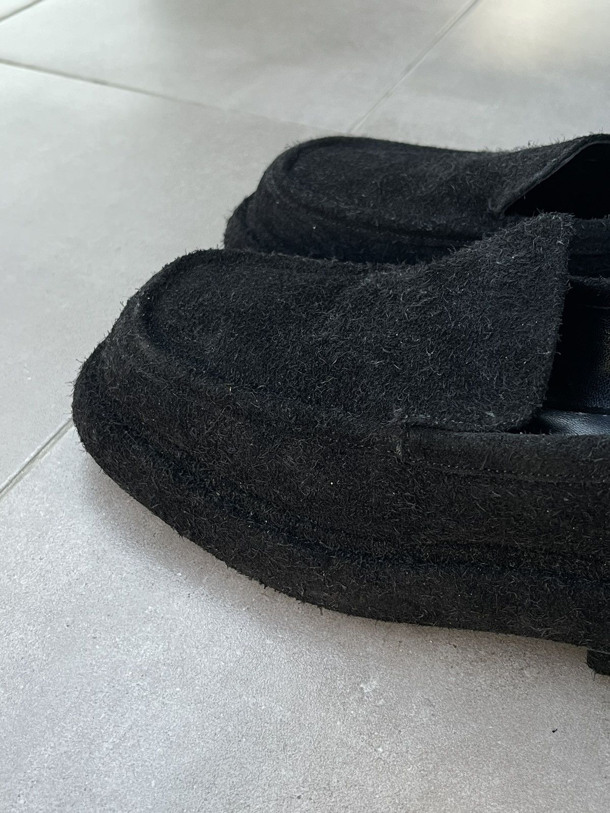 Eckhaus Latta !DS! FW23 Eckhaus Latta Stacked M Black Suede Loafers Size US 11 / EU 44 - 9 Thumbnail