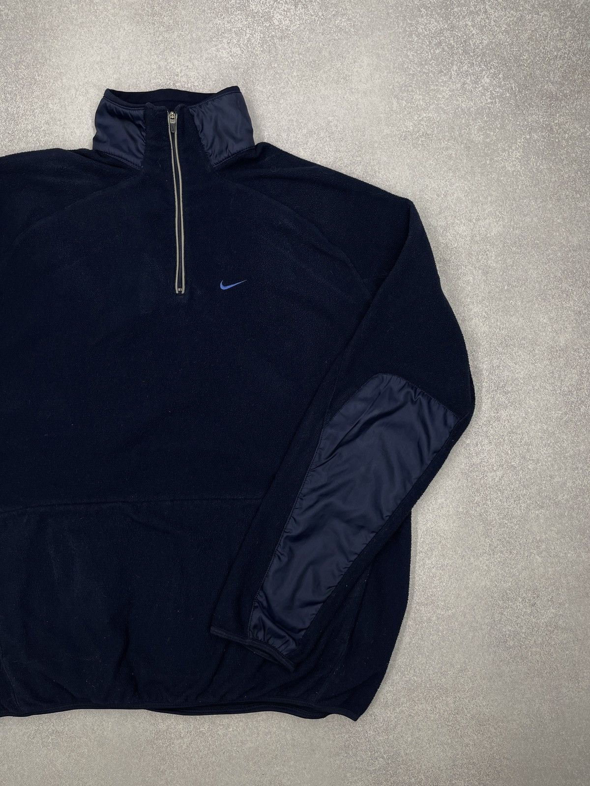 Vintage Nike Half Zip 1/4 Fleece Jacket Navy Y2K ACG TN