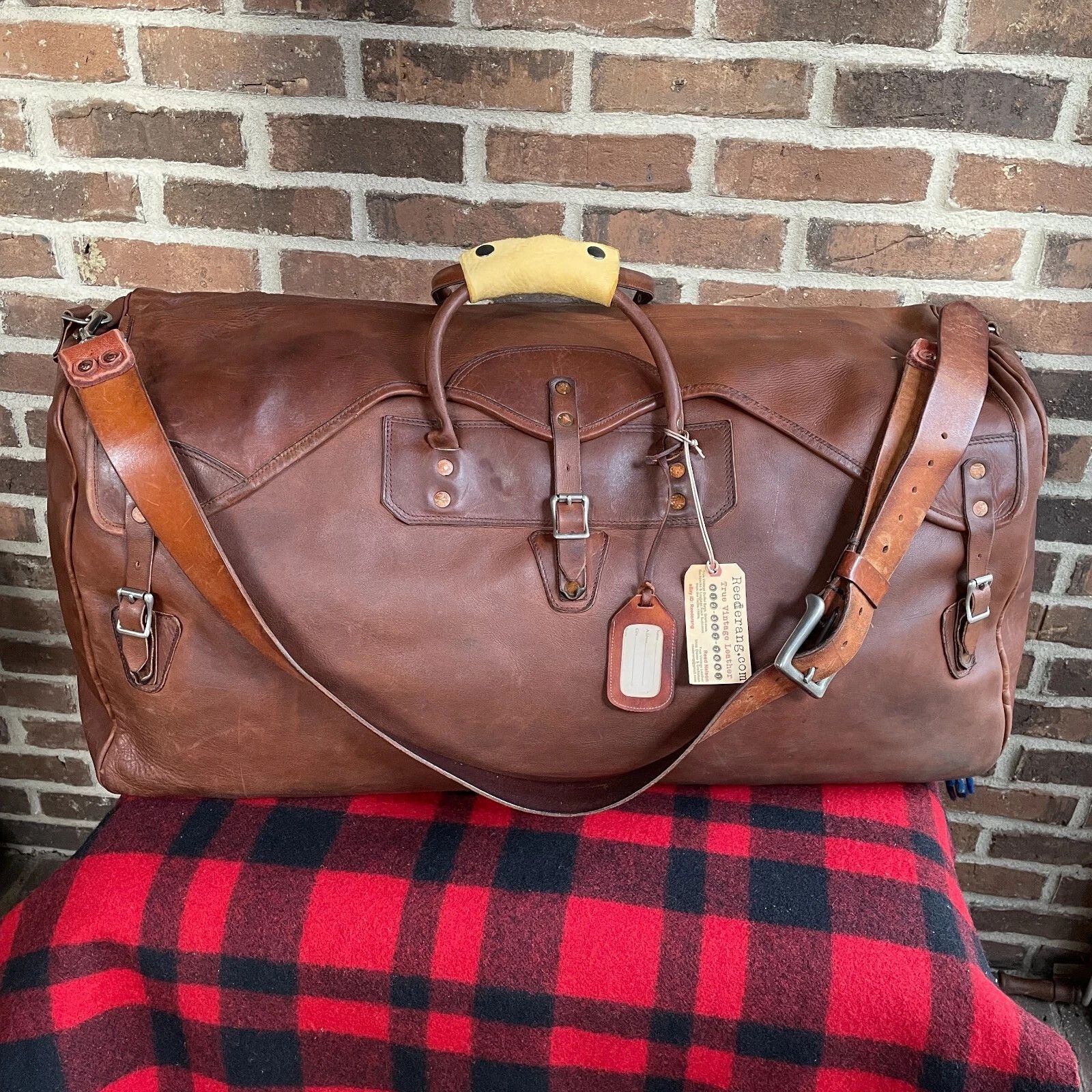 Other RARE VINTAGE 1970s GOKEY CUSTOM LEATHER XL DUFFEL BAG R$4898 Size ONE SIZE - 1 Thumbnail