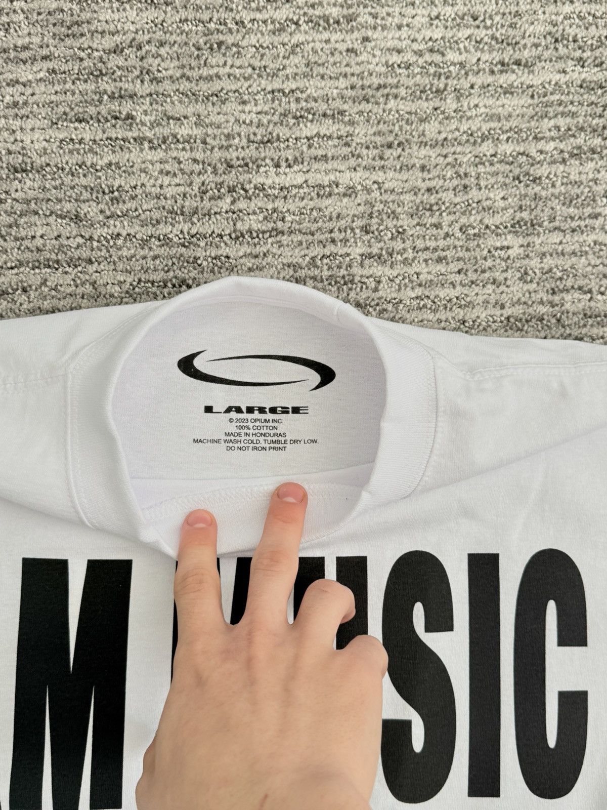 Playboi Carti MUSIC T (SOLD OUT) Size US L / EU 52-54 / 3 - 2 Thumbnail