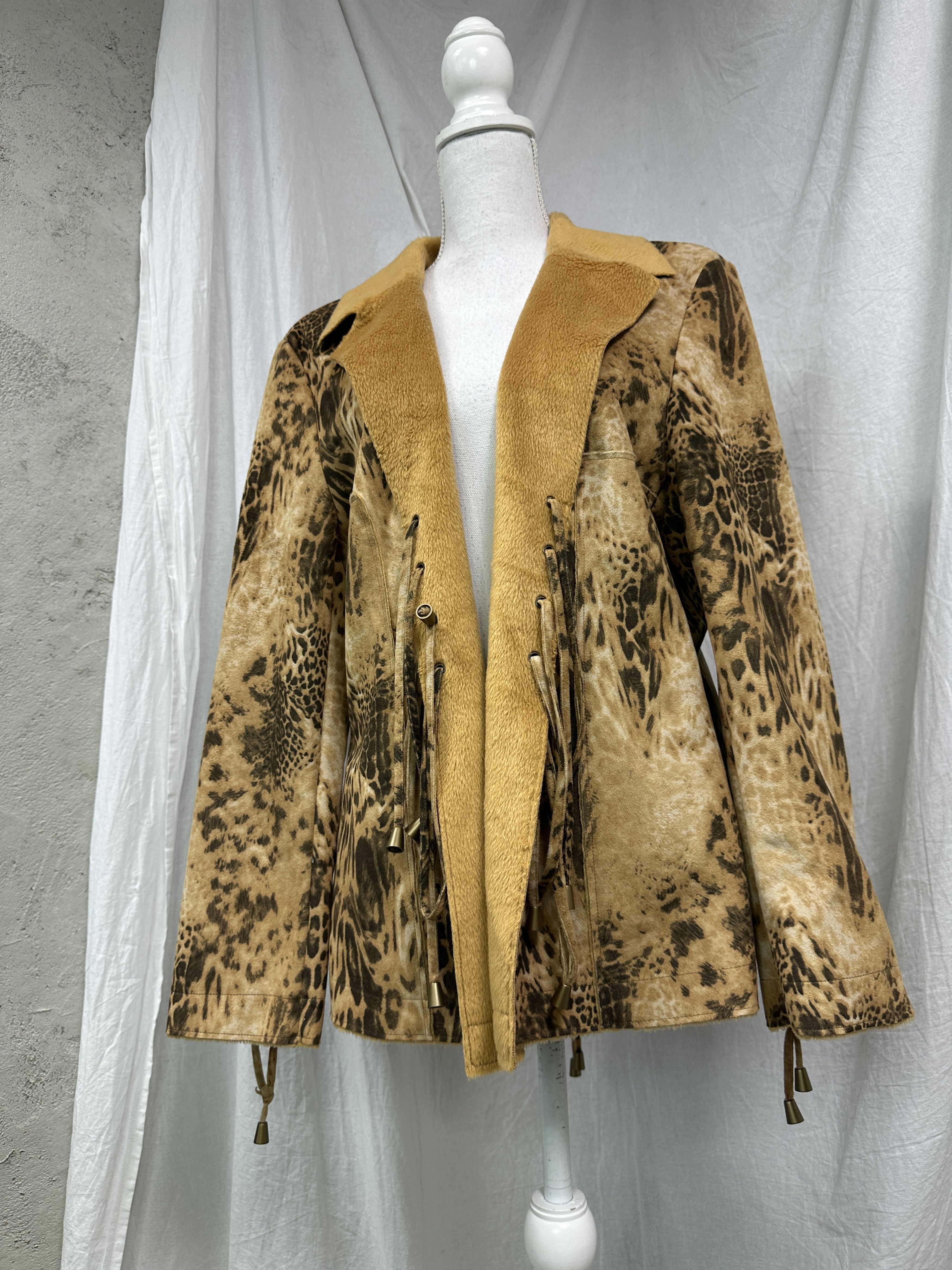 Vintage Vintage Avant Garde Opium Old Money Cheetah Jacket 00s Size M / US 6-8 / IT 42-44 - 1 Thumbnail