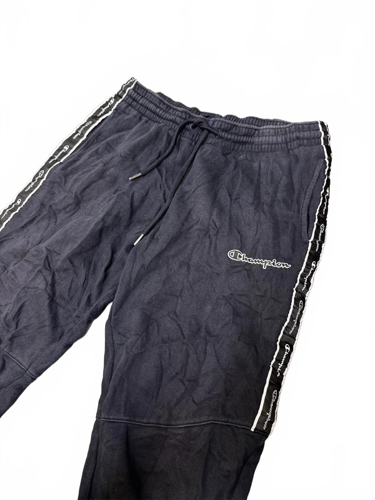 Champion Champion Black Sweatpants with Side Stripes - Size Large Size US 34 / EU 50 - 4 Thumbnail
