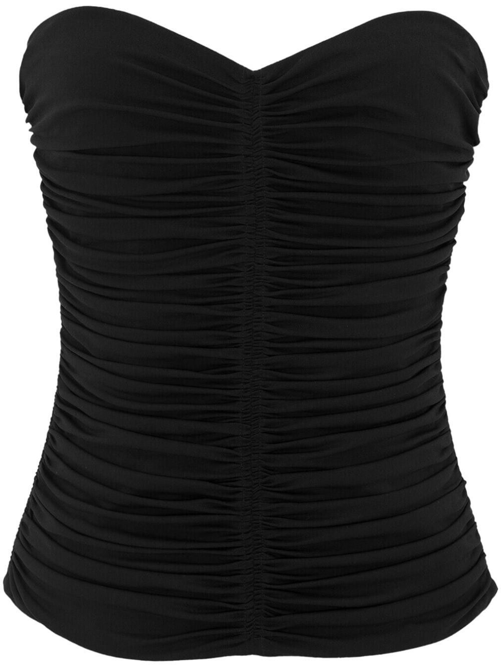Saint Laurent Paris STRAPLESS DRAPED TOP Size S / US 4 / IT 40 - 1 Thumbnail