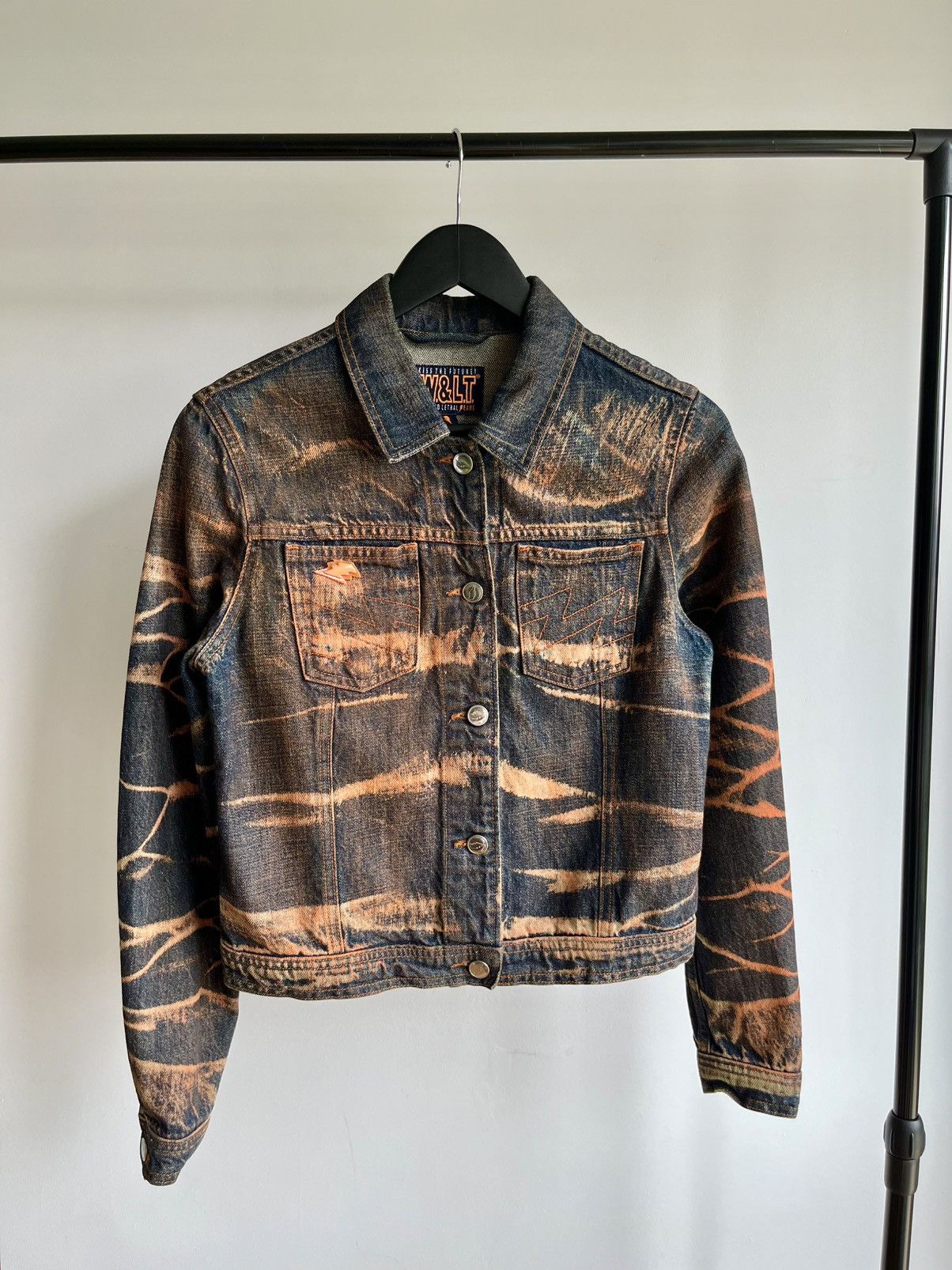 Walter Van Beirendonck Walter Van Beirendonck W.&L.T. 90s bleached trucker jacket Size S / US 4 / IT 40 - 2 Thumbnail