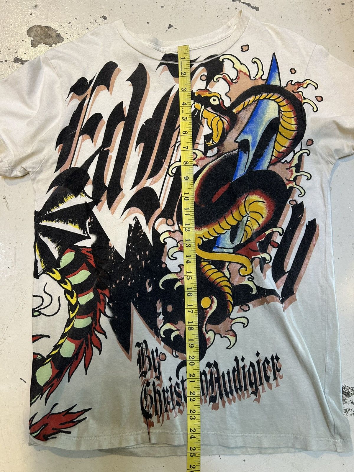 Ed Hardy Y2k Ed Hardy Overprint Snakes Tshirt Size US S / EU 44-46 / 1 - 19 Thumbnail