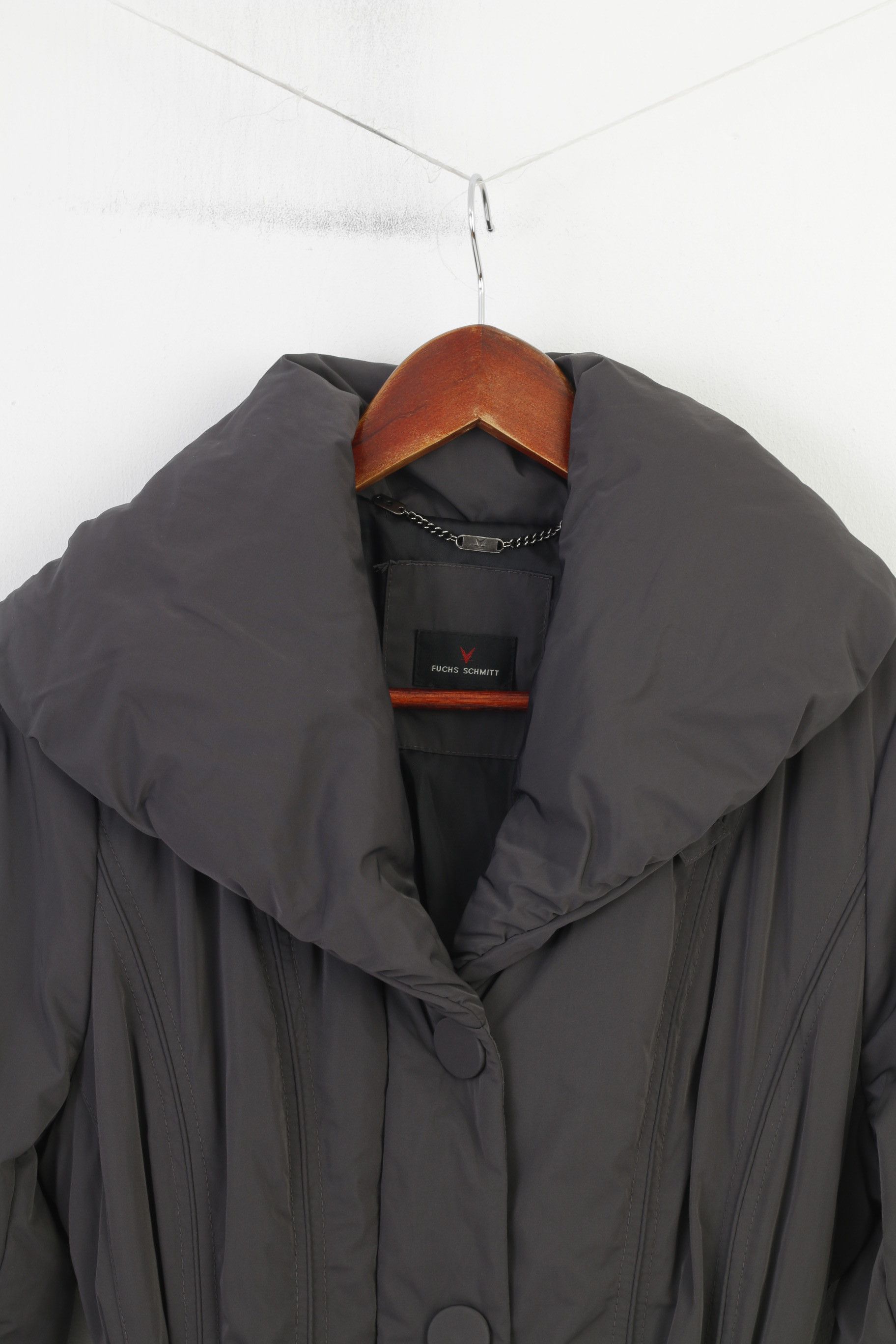 Vintage Fuchs Schmitt Woman 12 38 M Jacket Gray Full Zipper 0745 Size XL / US 12-14 / IT 48-50 - 3 Thumbnail