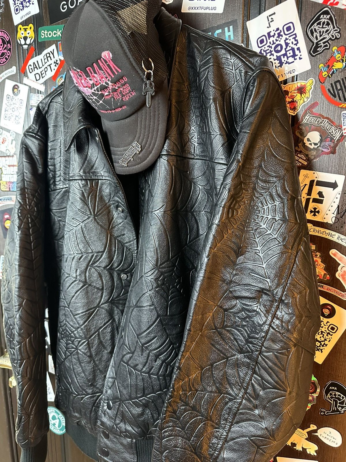 Sp5der Sp5der Worldwide Leather Web Jacket Size US L / EU 52-54 / 3 - 6 Thumbnail