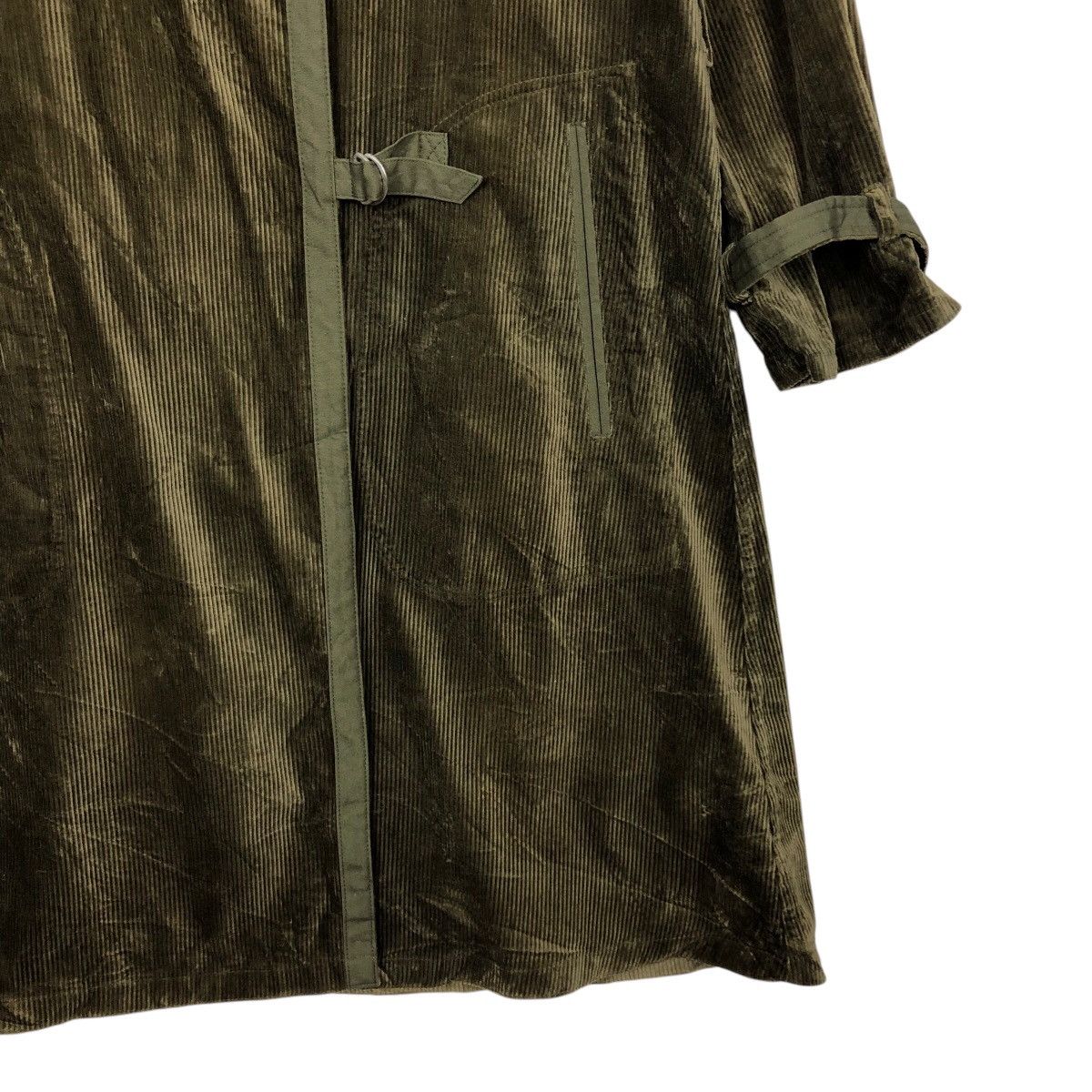 Issey Miyake 📌Vintage Long Jacket Corduroy Rain Pearl Hidden Collar Size US M / EU 48-50 / 2 - 6 Thumbnail