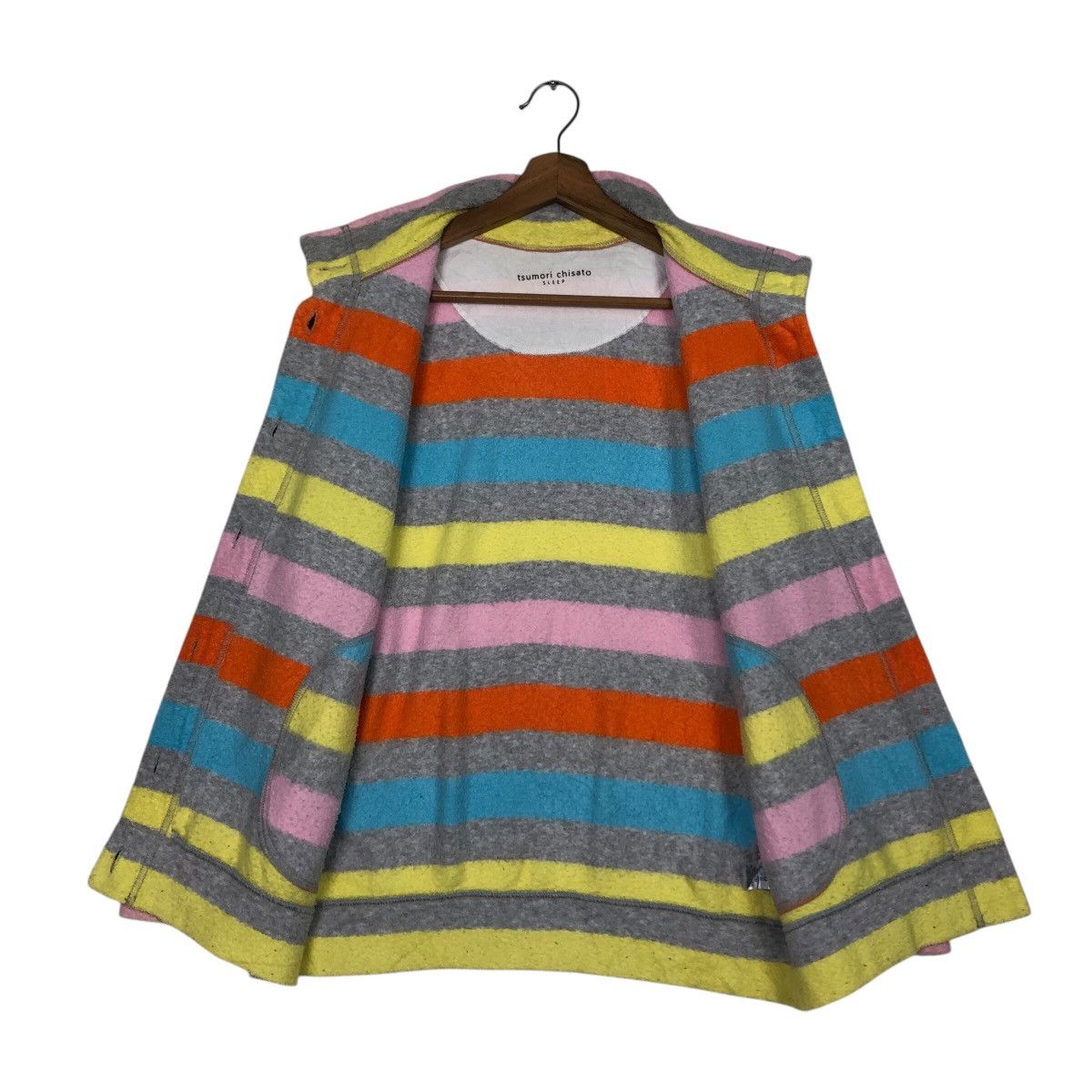 Issey Miyake 📌Vintage Striped Design Tsumori Chisato Sleep Button Wear Size M / US 6-8 / IT 42-44 - 14 Thumbnail