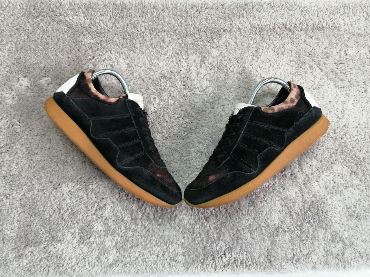 Dolce & Gabbana Suede Pony Fur Sneakers Black Size US 8 Size US 8 / EU 41 - 2 Thumbnail