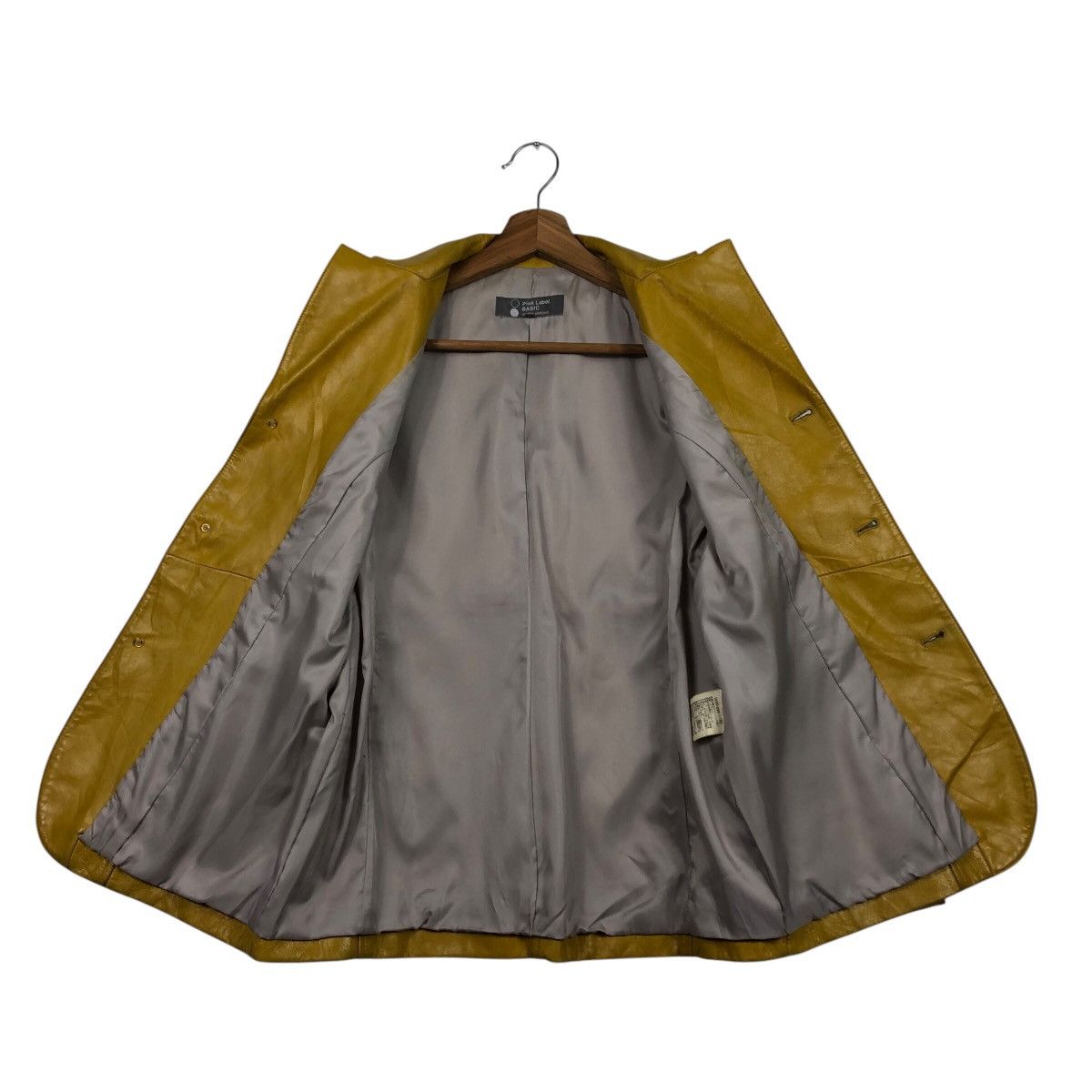 Japanese Brand United Arrows Pink Label Mustard Leather Japan Made Archive Size US M / EU 48-50 / 2 - 14 Thumbnail