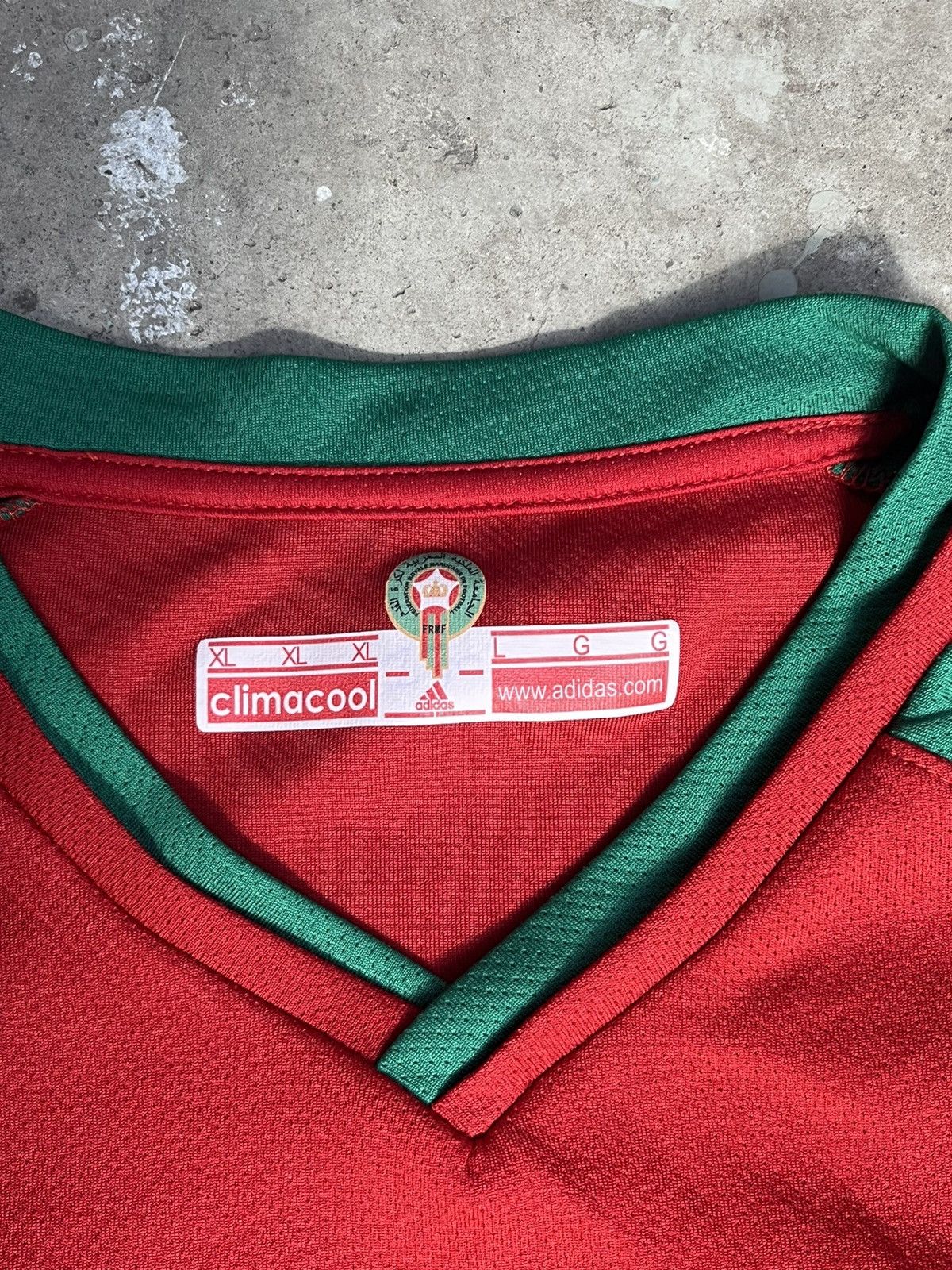 Adidas × Vintage Morocco National Team Soccer Jersey Blokecore Size US L / EU 52-54 / 3 - 5 Thumbnail