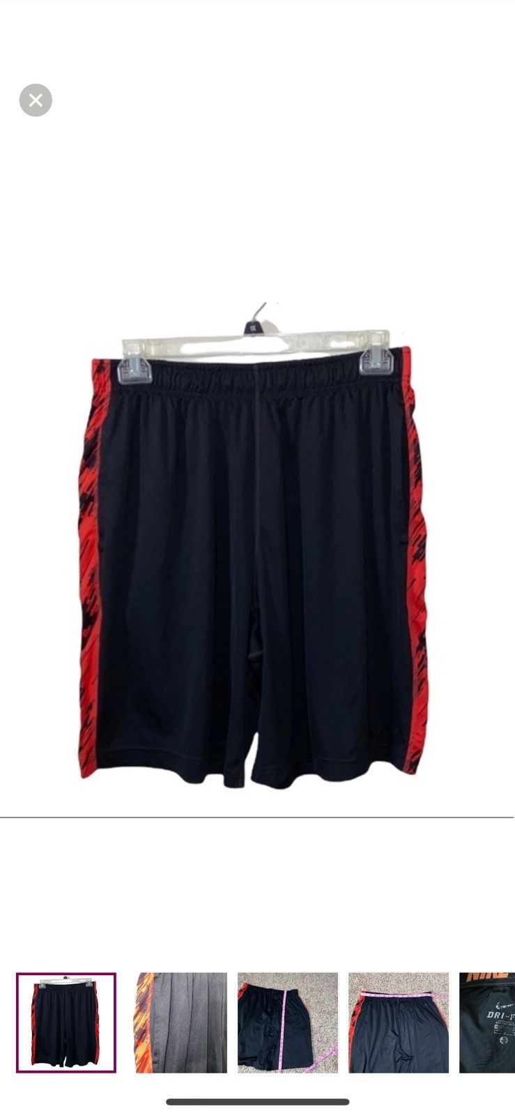 Nike Nike men’s large‎ black athletic shorts Size US 36 / EU 52 - 1 Thumbnail