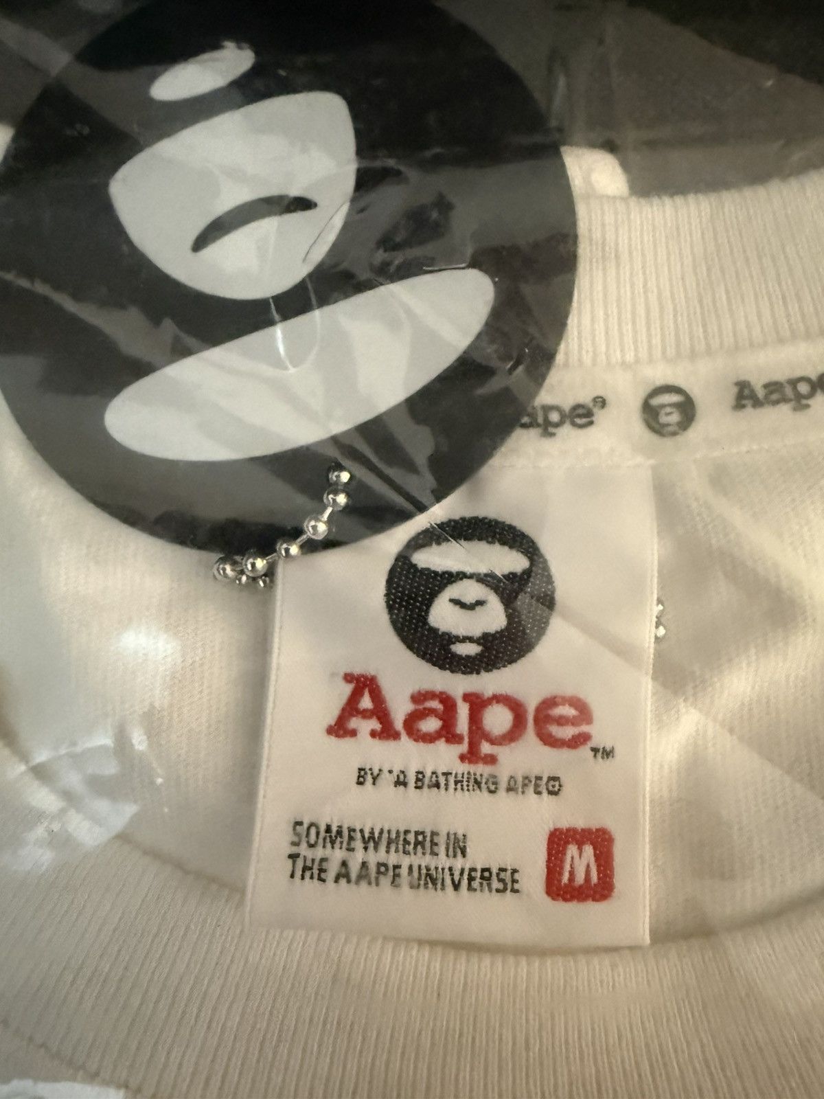 Aape AAPE Yellow Camo Logo Tee White Size US M / EU 48-50 / 2 - 2 Thumbnail