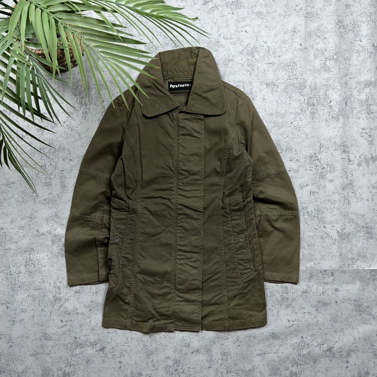 Hysteric Glamour 00s Hysteric Glamour Vintage Sunfaded Japanese Trench Jacket Size S / US 4 / IT 40 - 1 Thumbnail