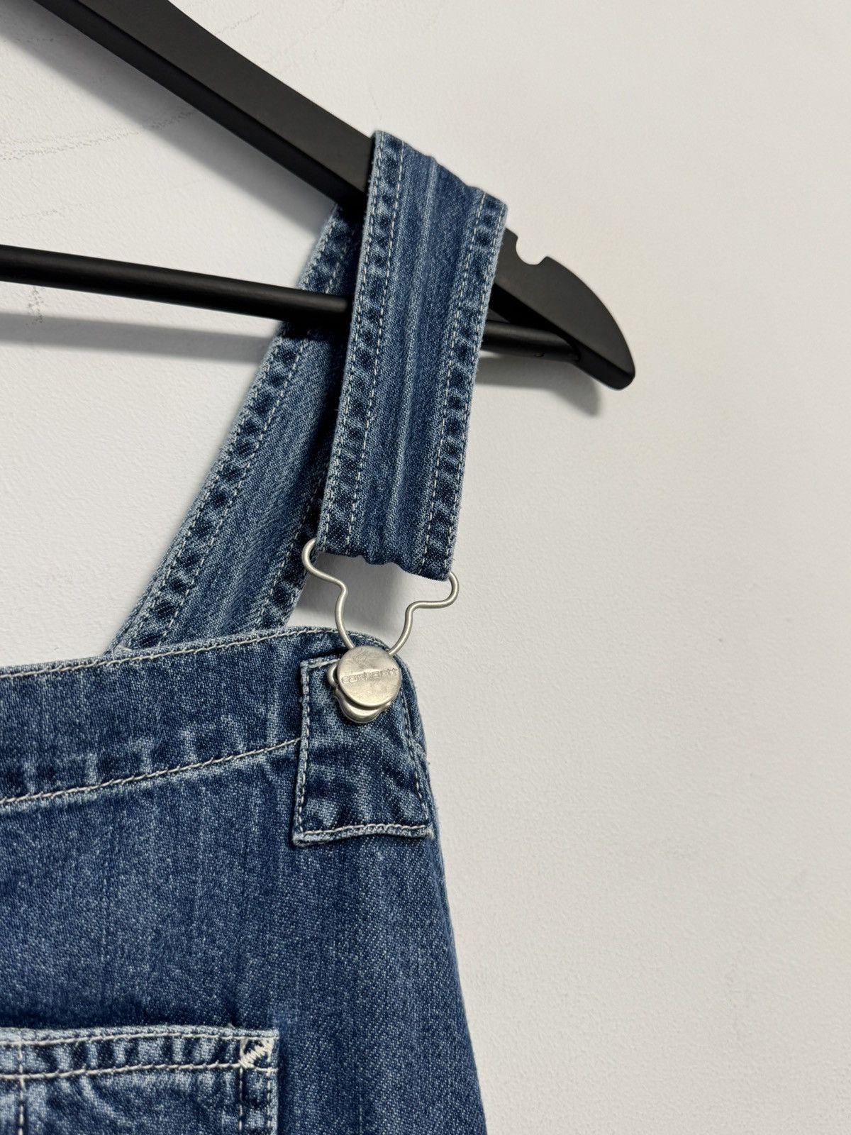 Carhartt Wip CARHARTT WIP W BIB OVERALL GALENA BLUE DARK STONE WASHED SZL Size 32" / US 10 / IT 46 - 4 Thumbnail