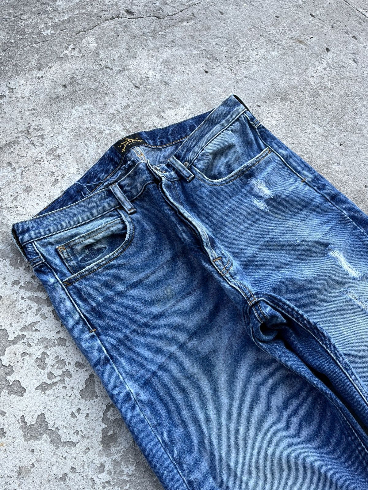 Vivienne Westwood Vivienne Westwood Rock N’ Roll Skinny Distressed Faded Jeans Size US 32 / EU 48 - 2 Thumbnail