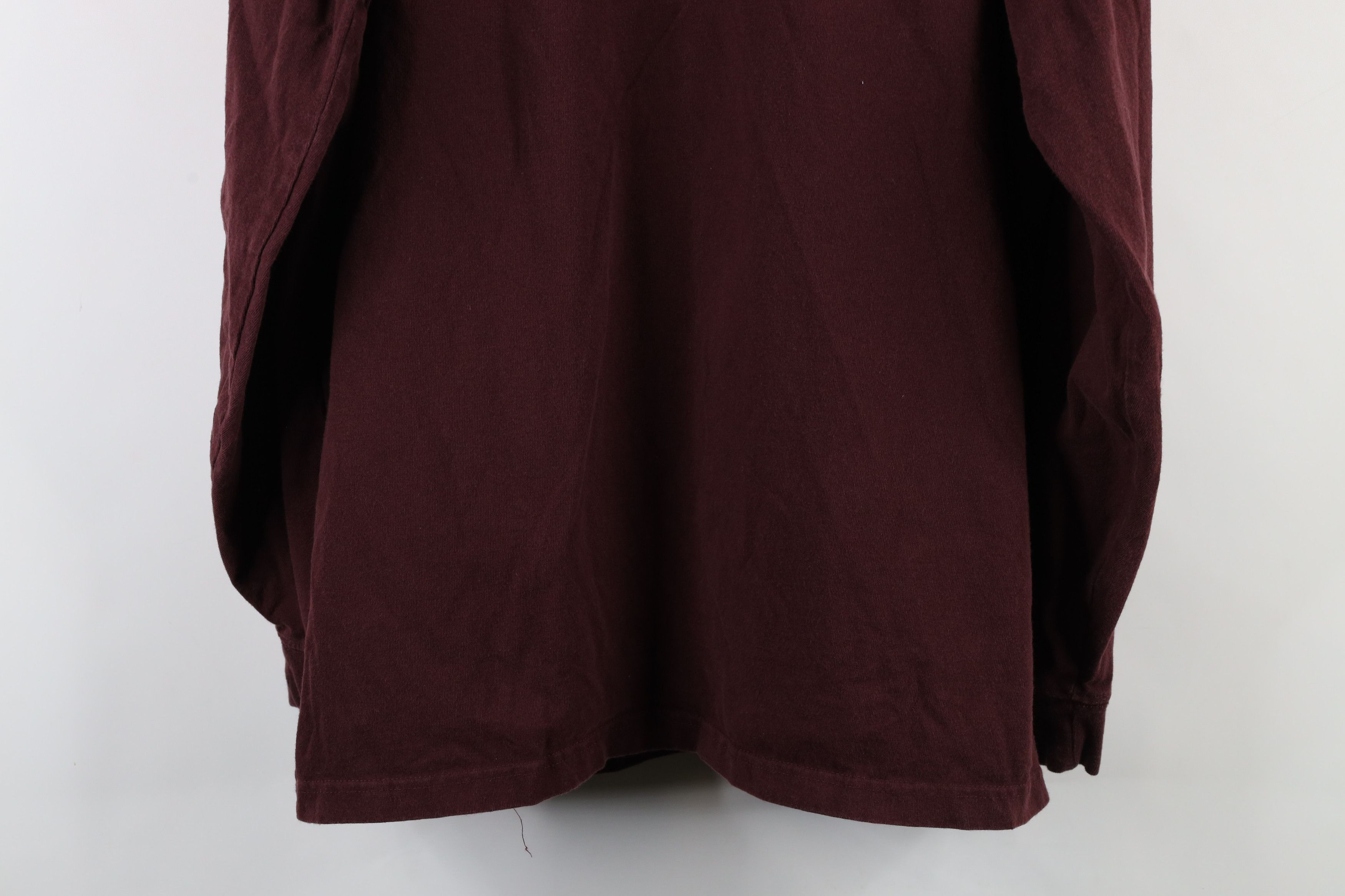 Carhartt × Vintage Vintage Carhartt Spell Pocket Long Sleeve T-Shirt Burgundy Size US L / EU 52-54 / 3 - 10 Thumbnail