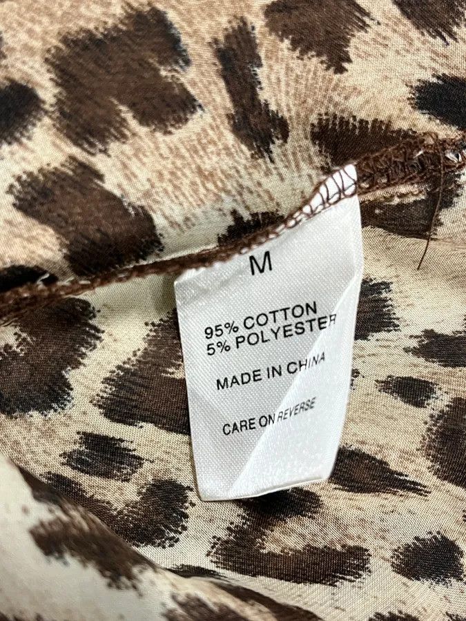 Roberto Cavalli 2000s Cavalli Leopard Print Chic Shirt Size XS / US 0-2 / IT 36-38 - 10 Thumbnail