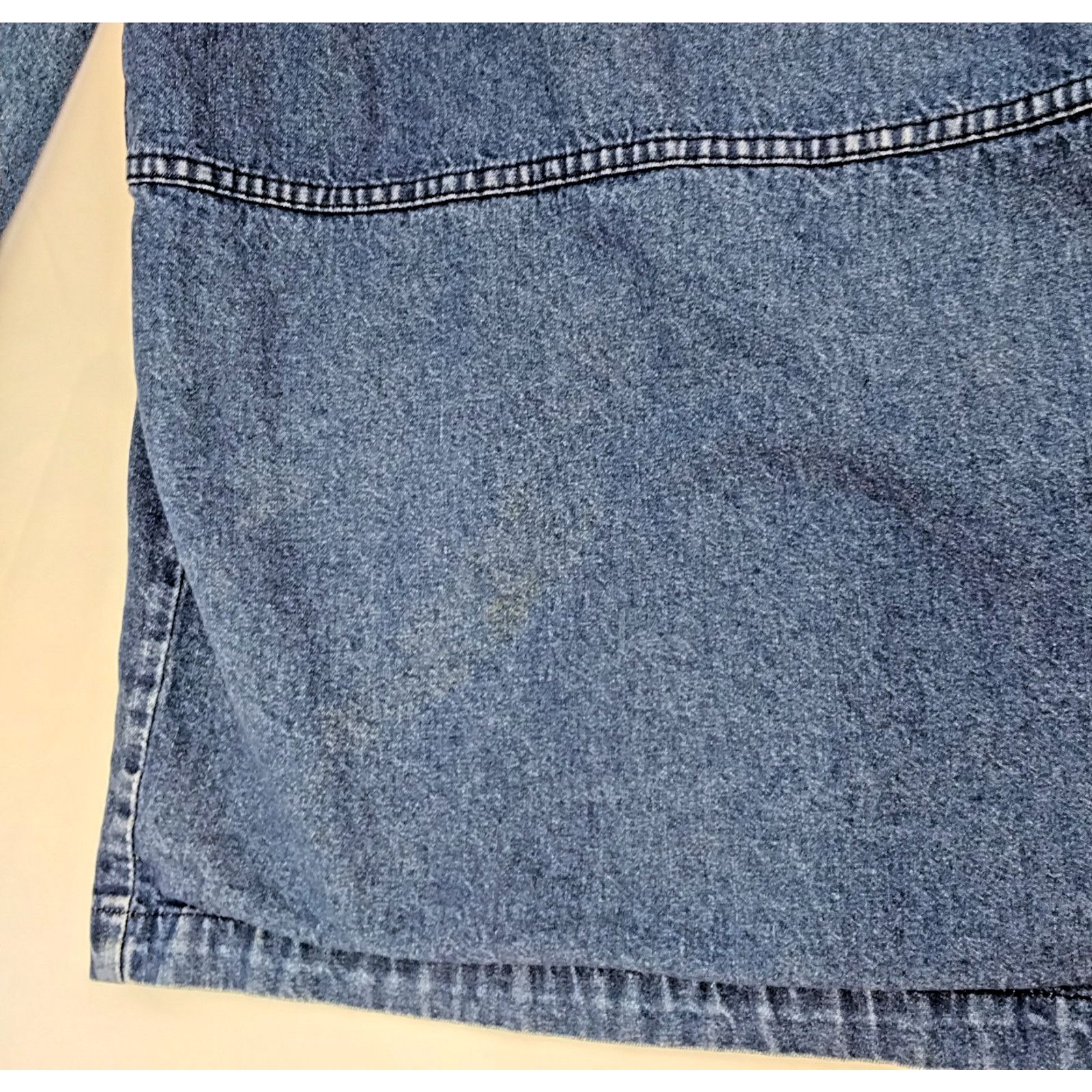 Other French Navy Chore Coat Denim Jacket Women's L VTG USA Size L / US 10 / IT 46 - 7 Thumbnail