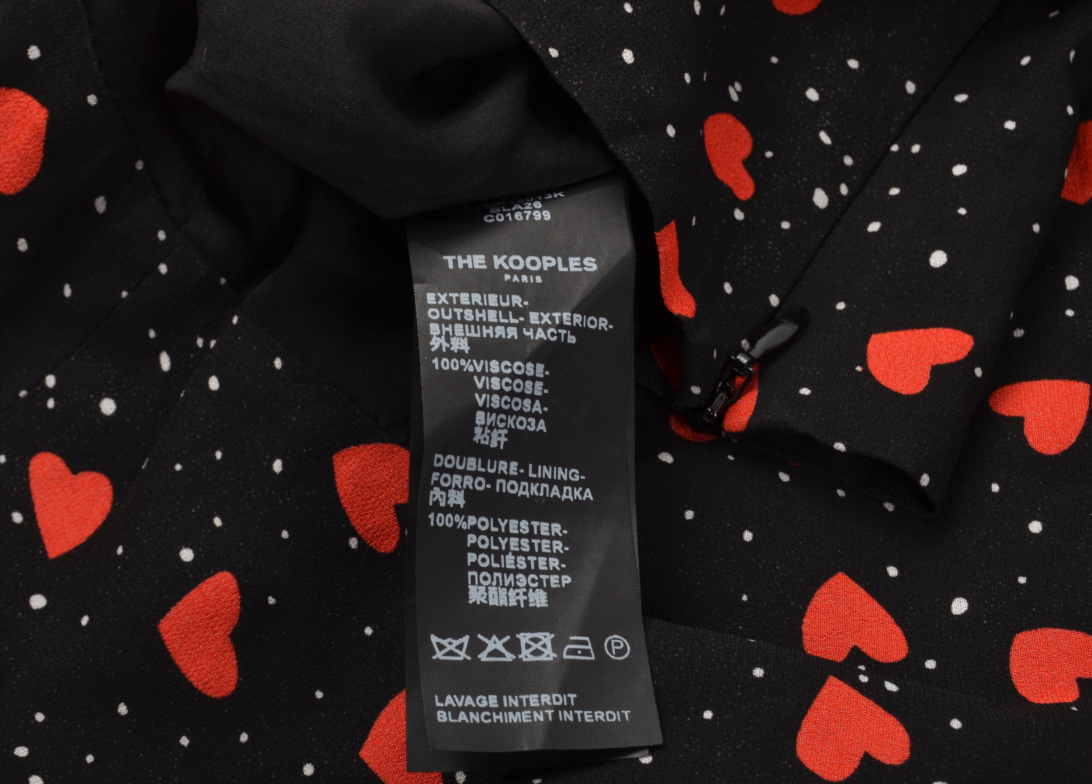 The Kooples The Kooples Love Heart V-Neck Mesh Boho Blouse Top Size XS / US 0-2 / IT 36-38 - 9 Thumbnail