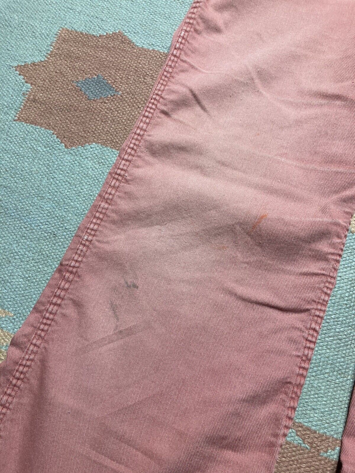Vintage 60s maverick blue bell jeans salmon flared bell bottoms 18 Size 29" - 6 Thumbnail