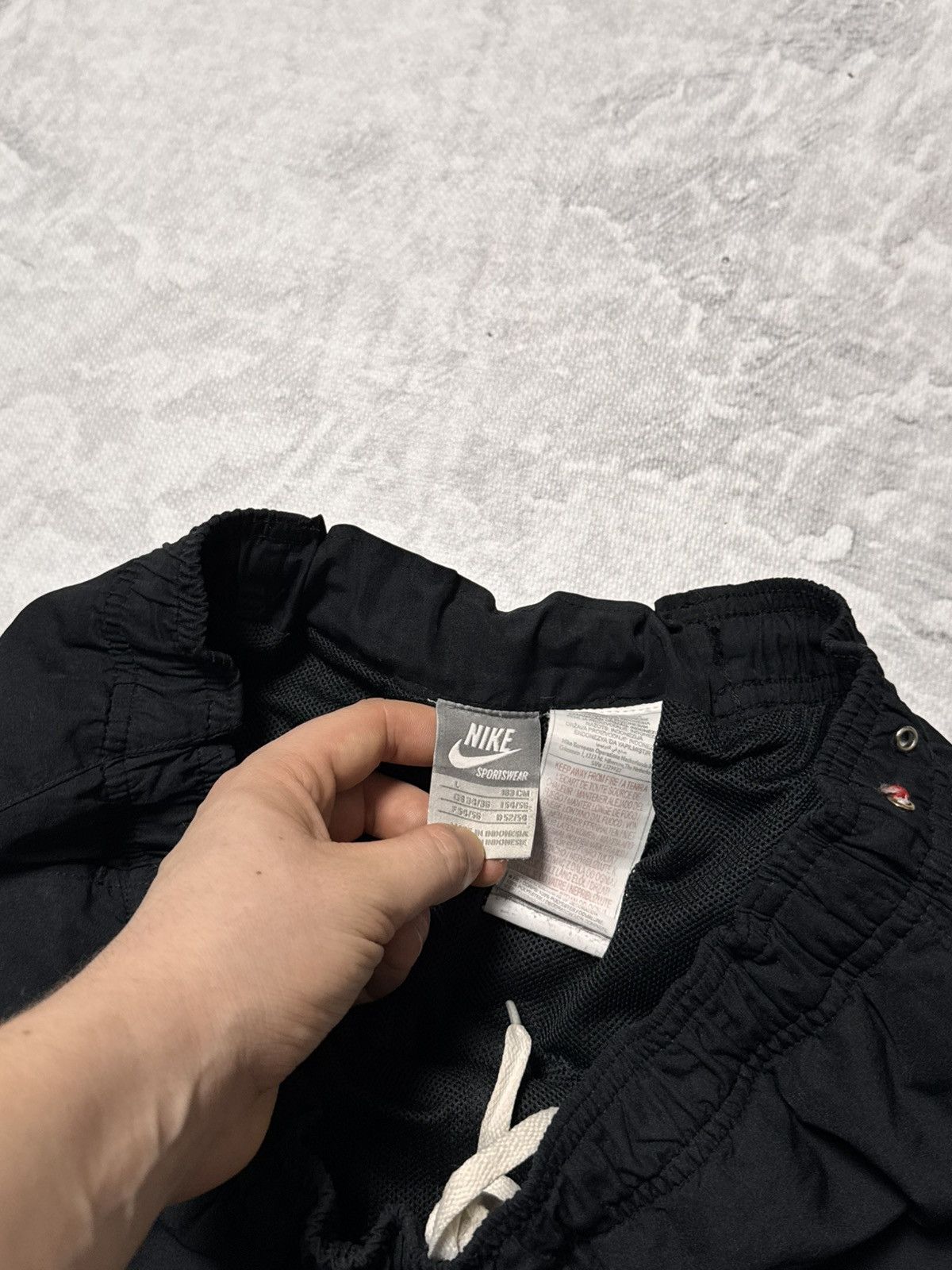 Nike × Vintage 00s Nike Vintage Nylon Airmax Baggy Drill Pants Joggers Y2K Size US 32 / EU 48 - 8 Thumbnail