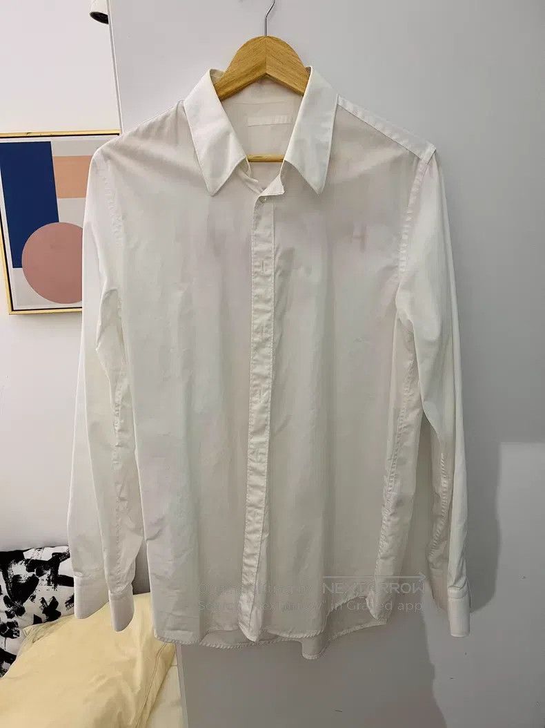 Helmut Lang Helmut Lang White Shirt Size US L / EU 52-54 / 3 - 2 Thumbnail