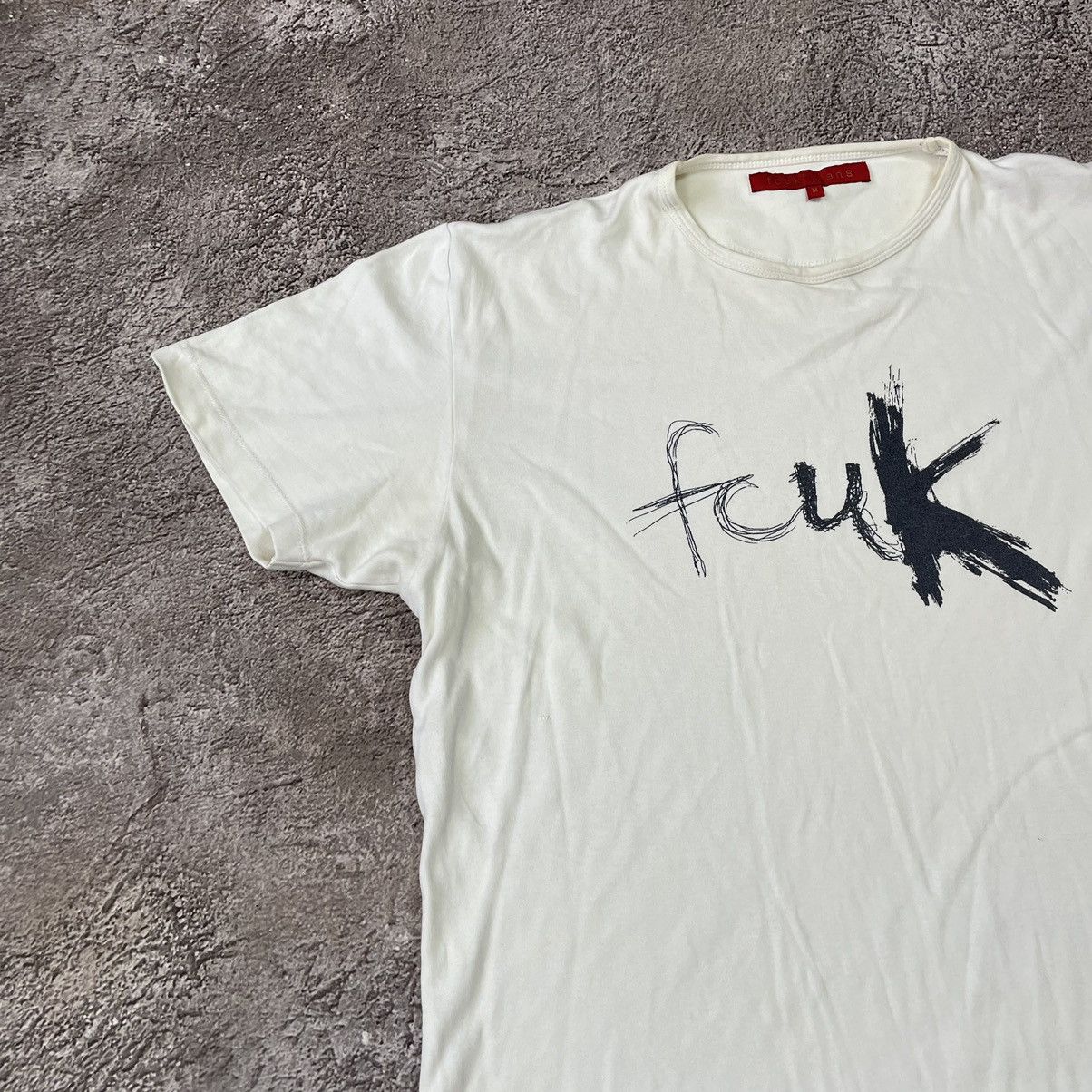Vintage Vintage Y2K Graphic Tee Faded White Skate Streetwear Boxy M Size US M / EU 48-50 / 2 - 3 Thumbnail
