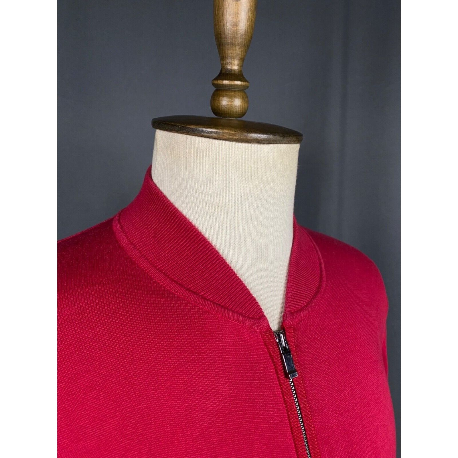 Ermenegildo Zegna Zegna RECENT Men's Red Full Zip Cardigan Sweater Size S Size US S / EU 44-46 / 1 - 6 Thumbnail