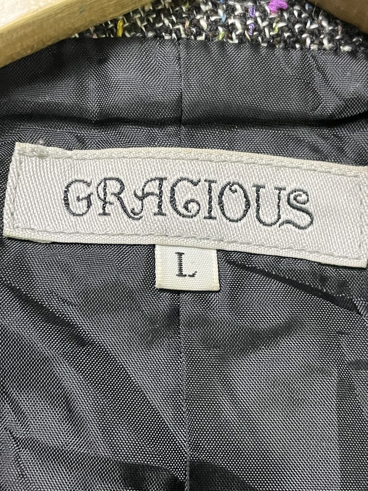 Japanese Brand × Vintage Gracious Tweed Collared Vests (43) Size US L / EU 52-54 / 3 - 5 Thumbnail