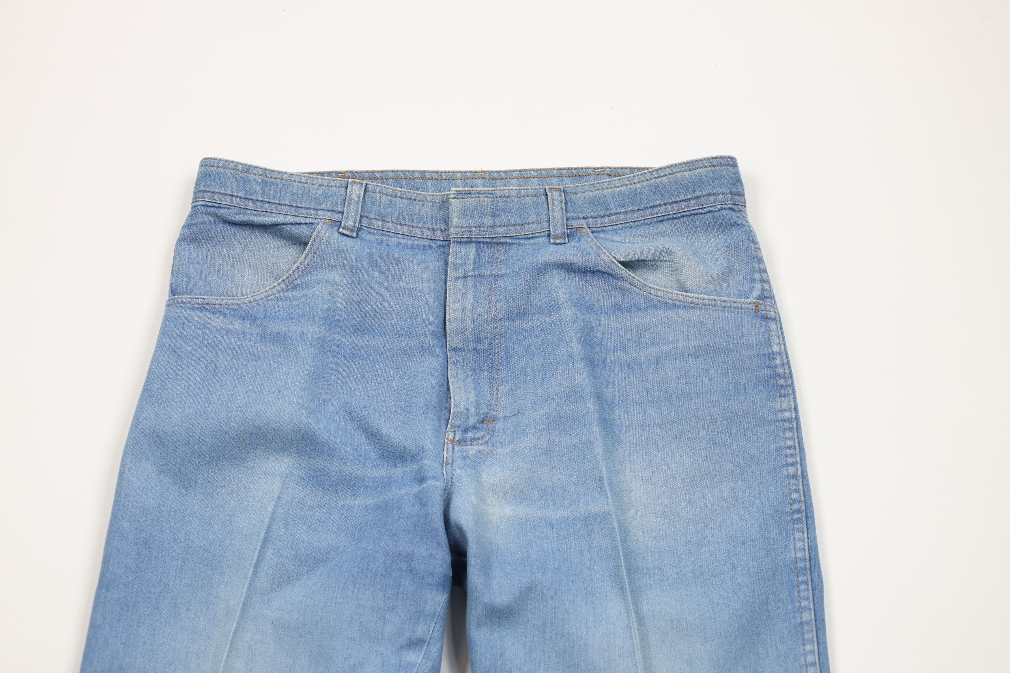 Vintage × Wrangler Vintage 90s Wrangler Flared Wide Leg Denim Jeans Blue Size US 36 / EU 52 - 2 Thumbnail