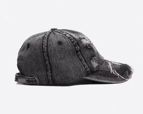 Other Hazuki x Airi Utility grunge unisex distressed ripped cap Size ONE SIZE - 3 Thumbnail