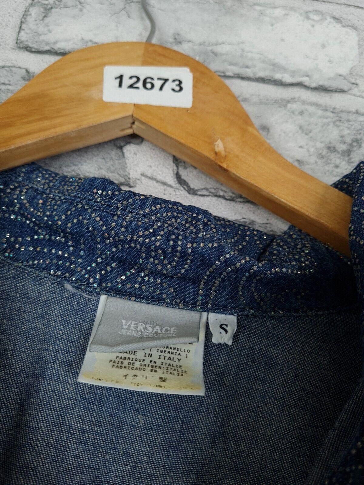 Versace Jeans Couture Versace Jeans Jacket Size Small Denim Sparkle Vtg Size S / US 4 / IT 40 - 3 Thumbnail