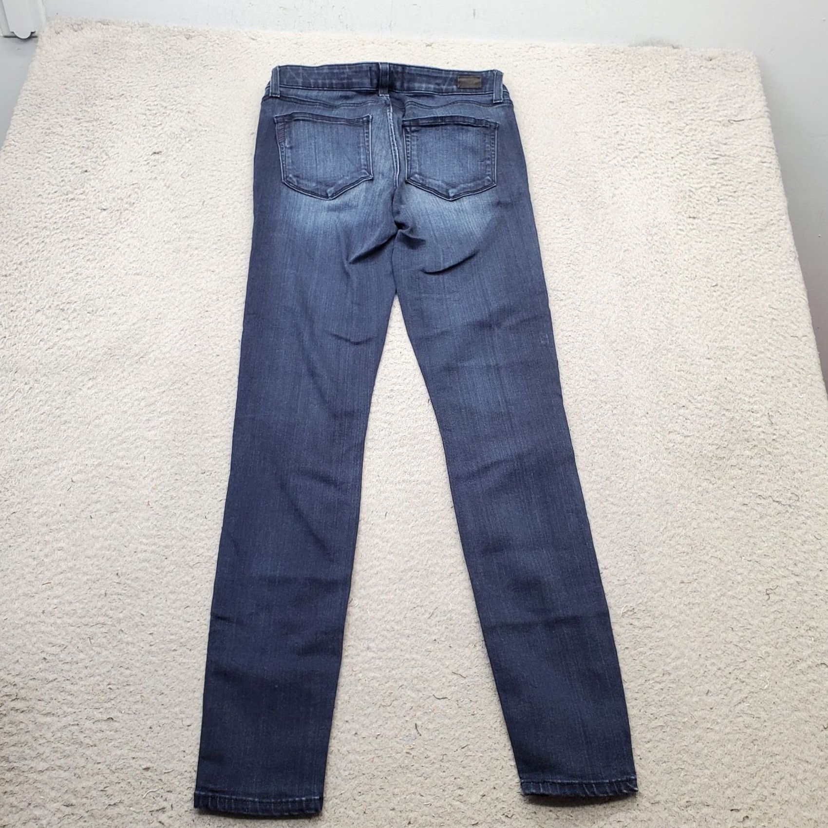 Paige Paige Jeans Womens 27 Dark Wash Stretch Slim Fit Casual Button Up Top Size 27" / US 4 / IT 40 - 2 Thumbnail