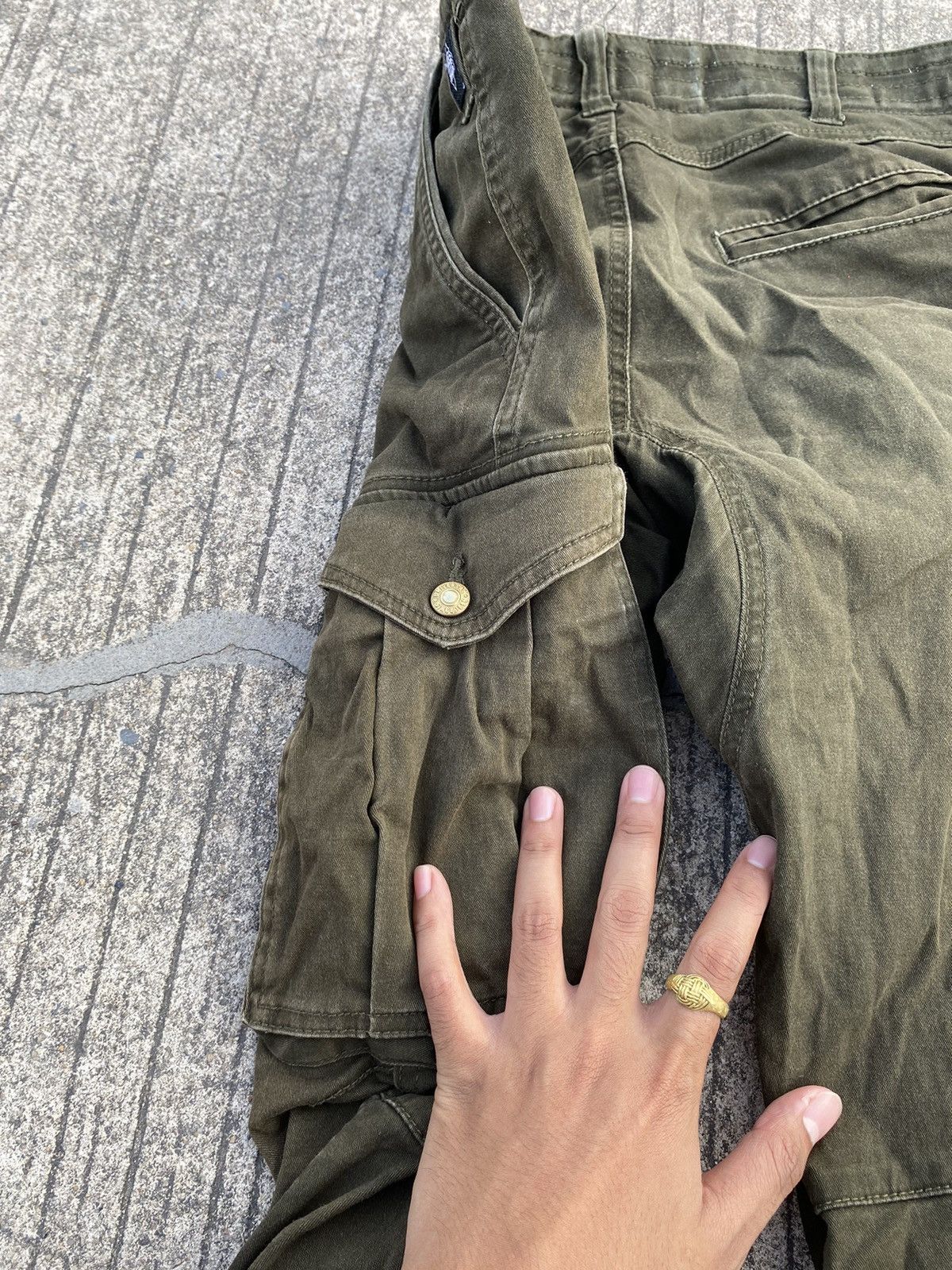 Japanese Brand Vintage GERIDE Military Flared Pants Size US 31 - 13 Thumbnail