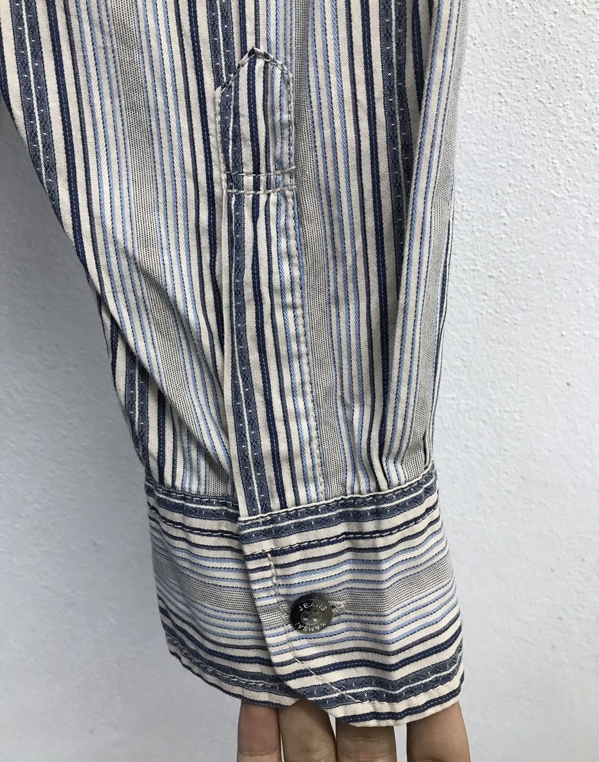 Kansai Yamamoto × Vintage Vintage Kansai Jeans Long Sleeve Shirt Button Up Size US L / EU 52-54 / 3 - 8 Thumbnail